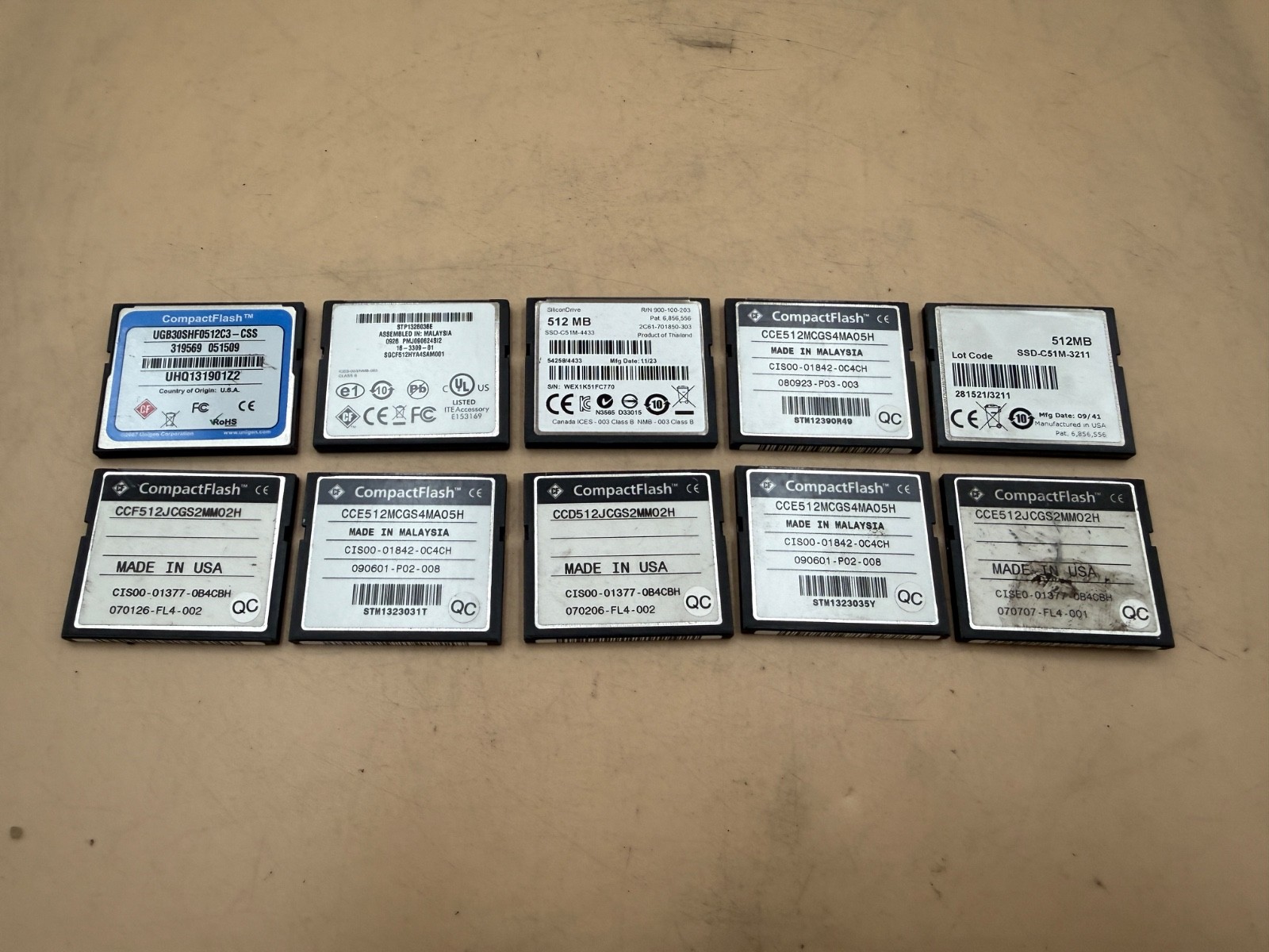 10PCS Cisco 512MB Compact Flash CF card Memory card