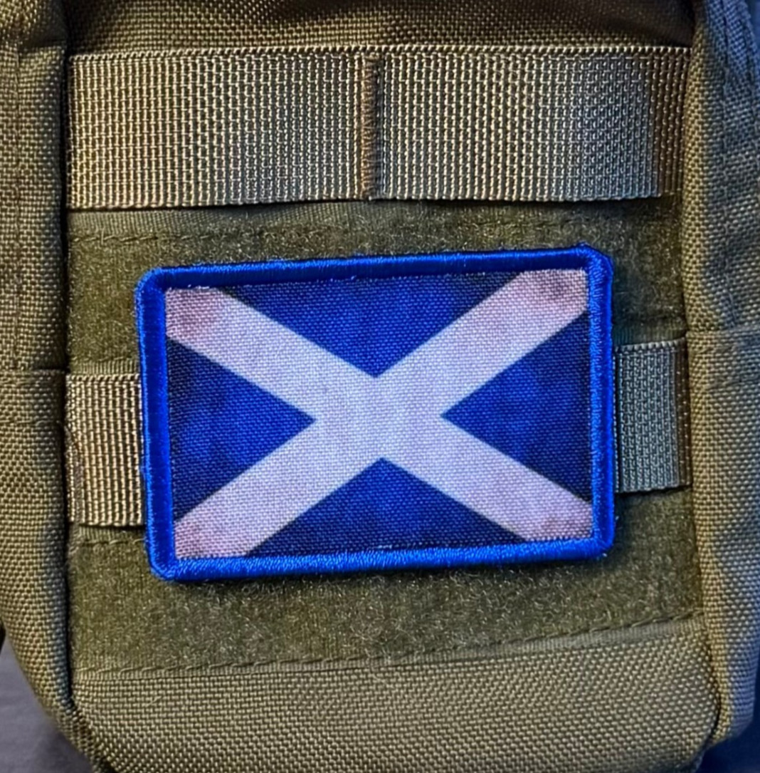 Scotland Flag Scottish Morale Patch, 2x3" | VELCRO® Brand Hook Fastener