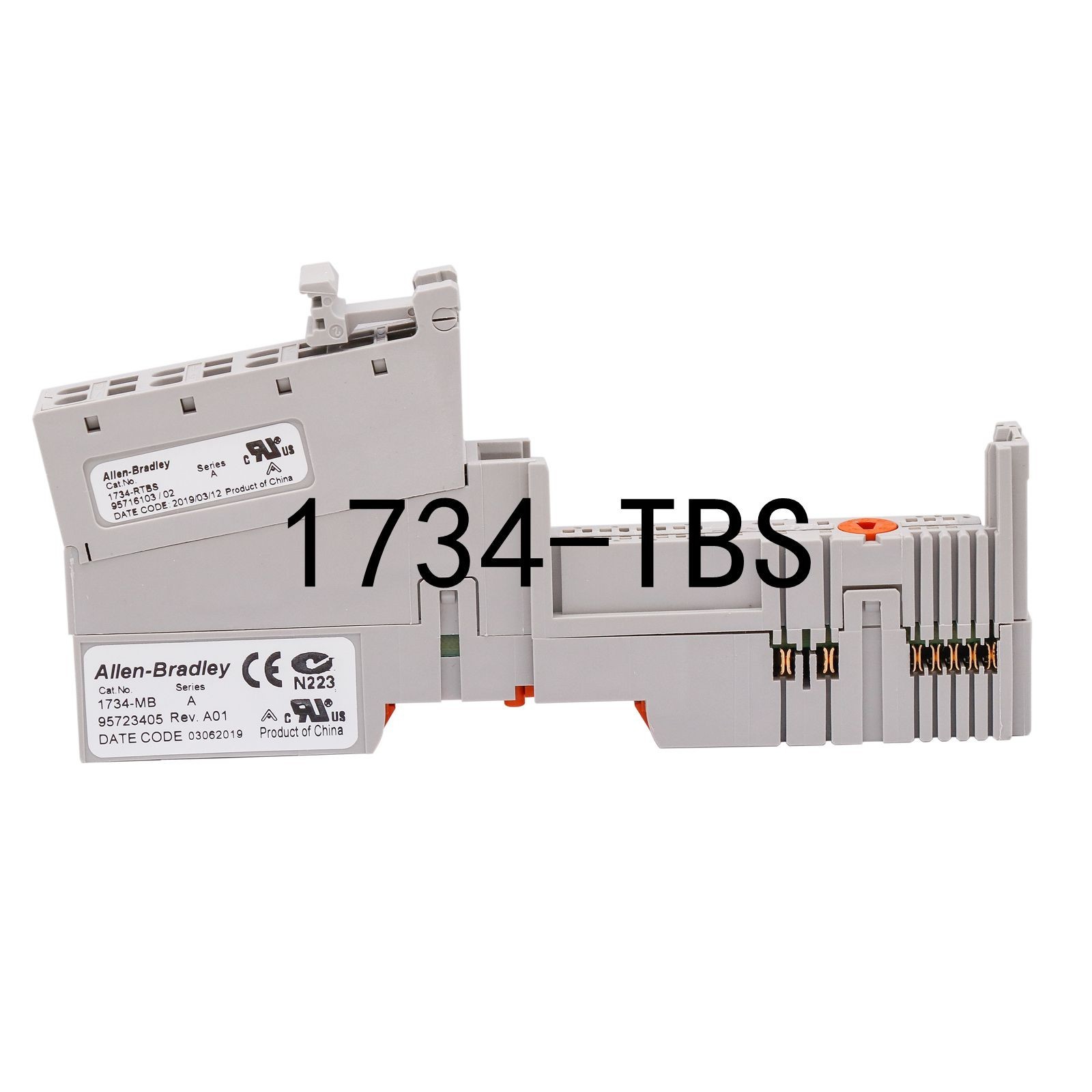 2025 New Allen-Bradley  1734-TBS Point I/O Spring Terminal Base w/ IEC 1734TBS