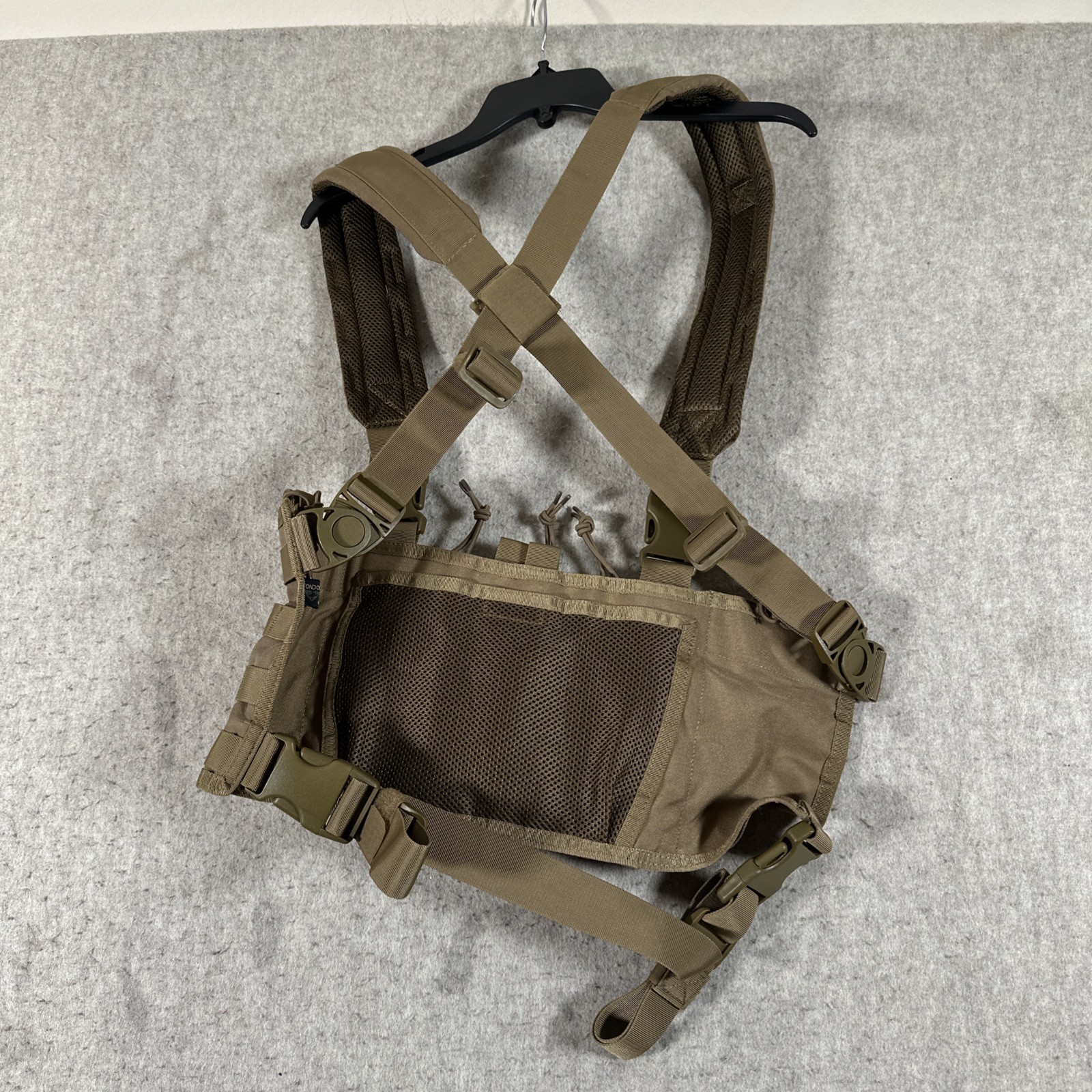 Condor Tan MOLLE Tactical Chest Rig Adjustable Nylon Mesh One Size