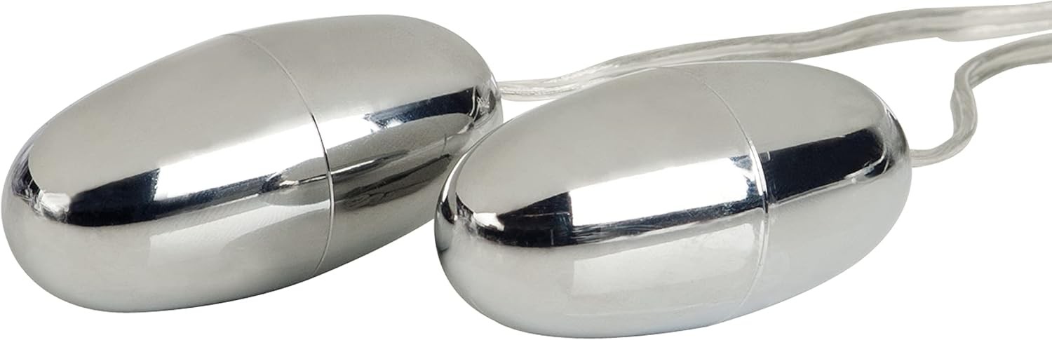 Pocket Exotics Vibrating Double Silver Bullets
