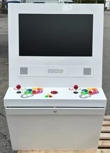 NEW Polycade Lux Model On-Wall Home Retro Arcade 1970s-2000s White Game Machine