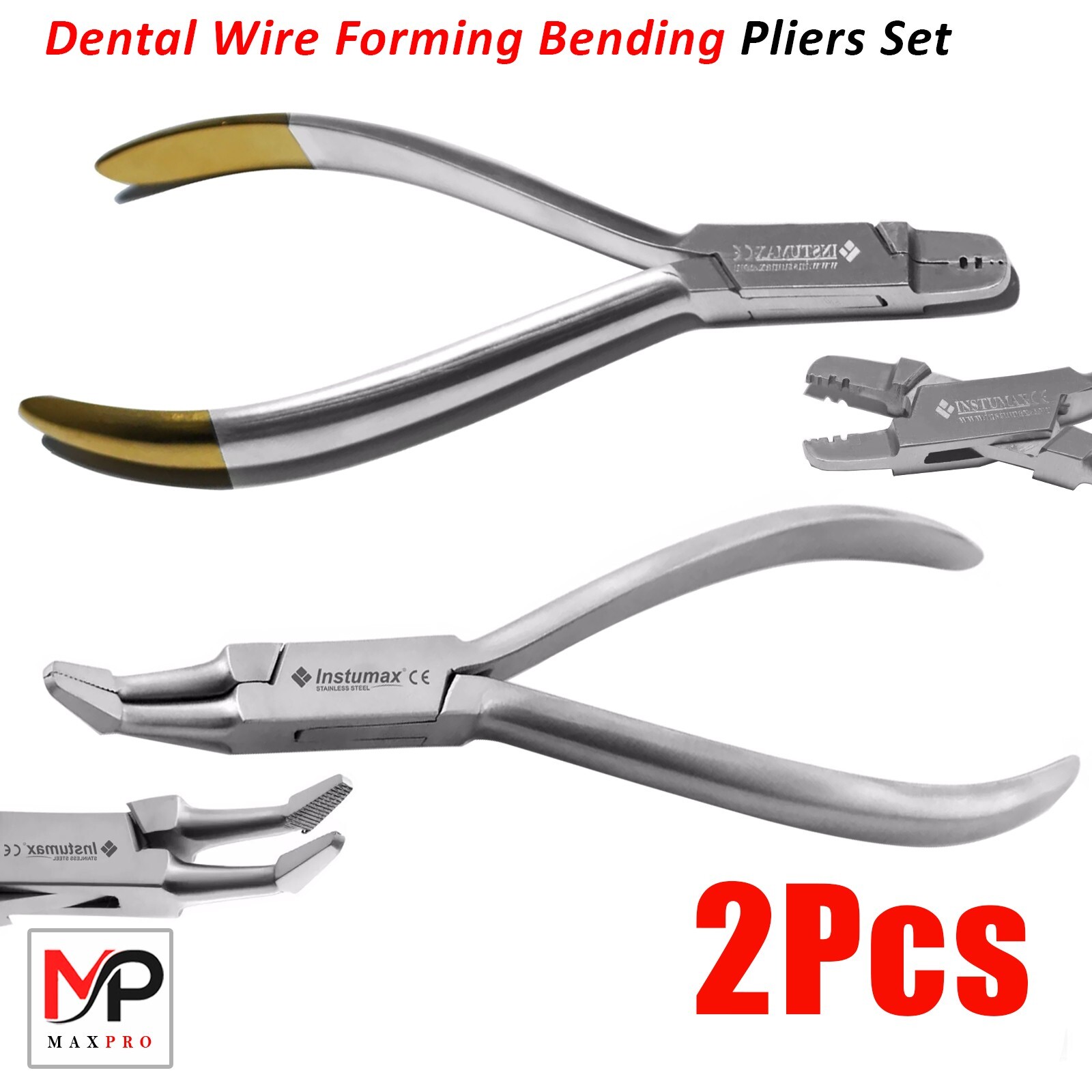 Orthodontic Weingart Pliers Dental Archwire Bending Plier with Grooves Setup CE