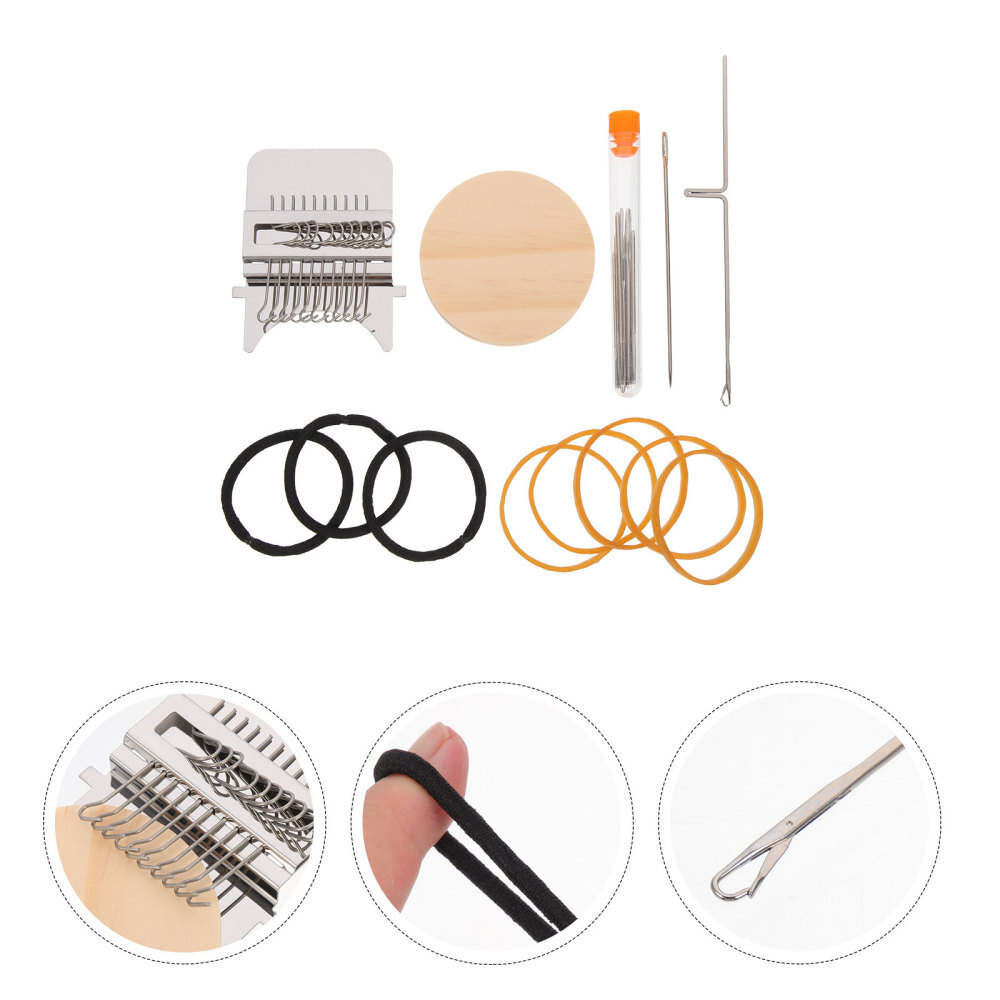1 Set Small Weaving Loom Darning Loom Type Weave Tool Woven Machine Darning Tool