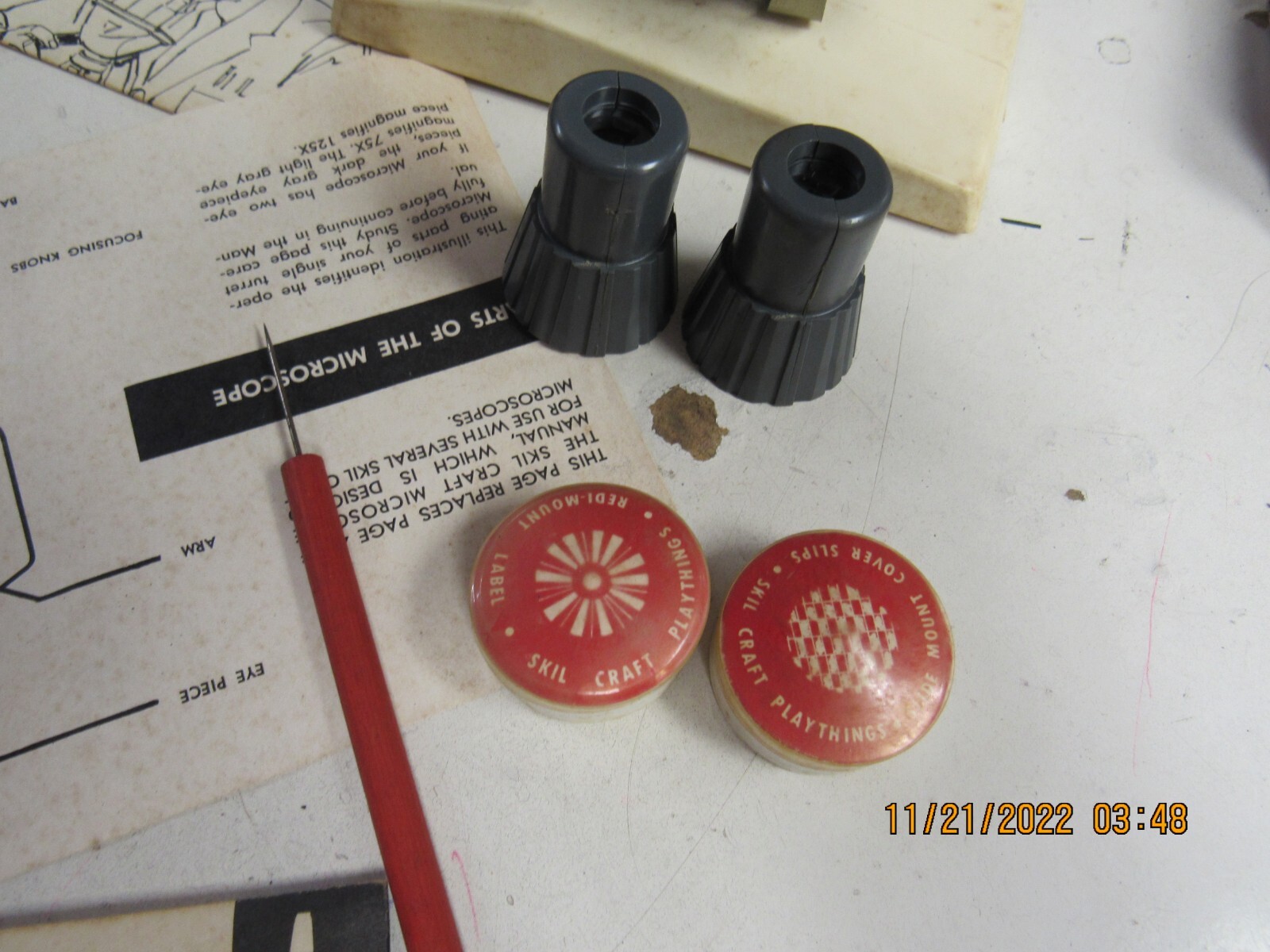 Vintage 1963 Skilcraft Microscope