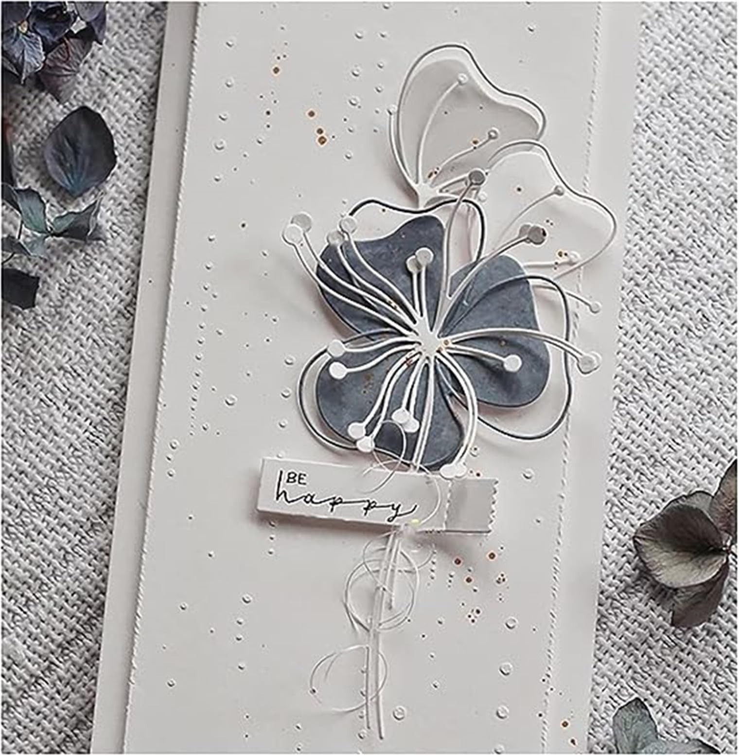 Scrapbooking Die-Cuts, Christmas Layer Flower Metal Cutting Dies for Card Mak...