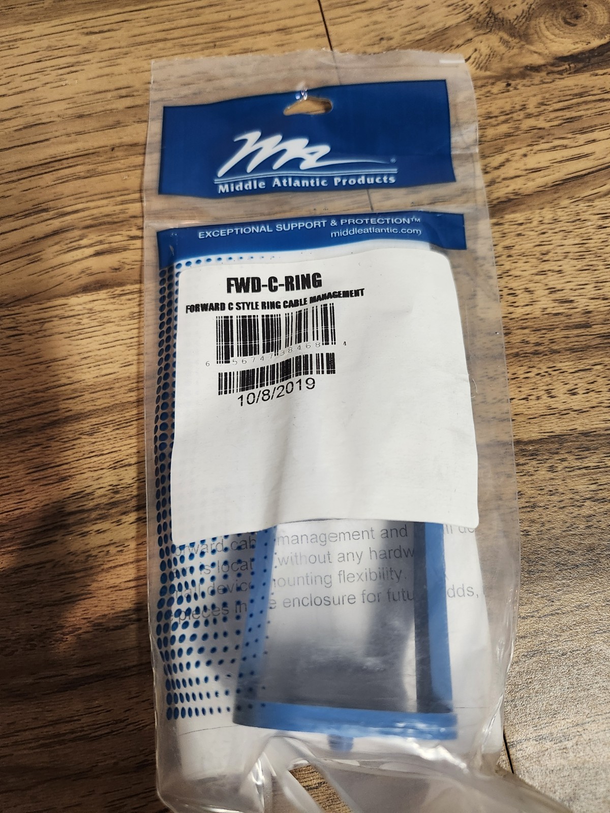 Middle Atlantic Products Forward C Style Ring Cable Management