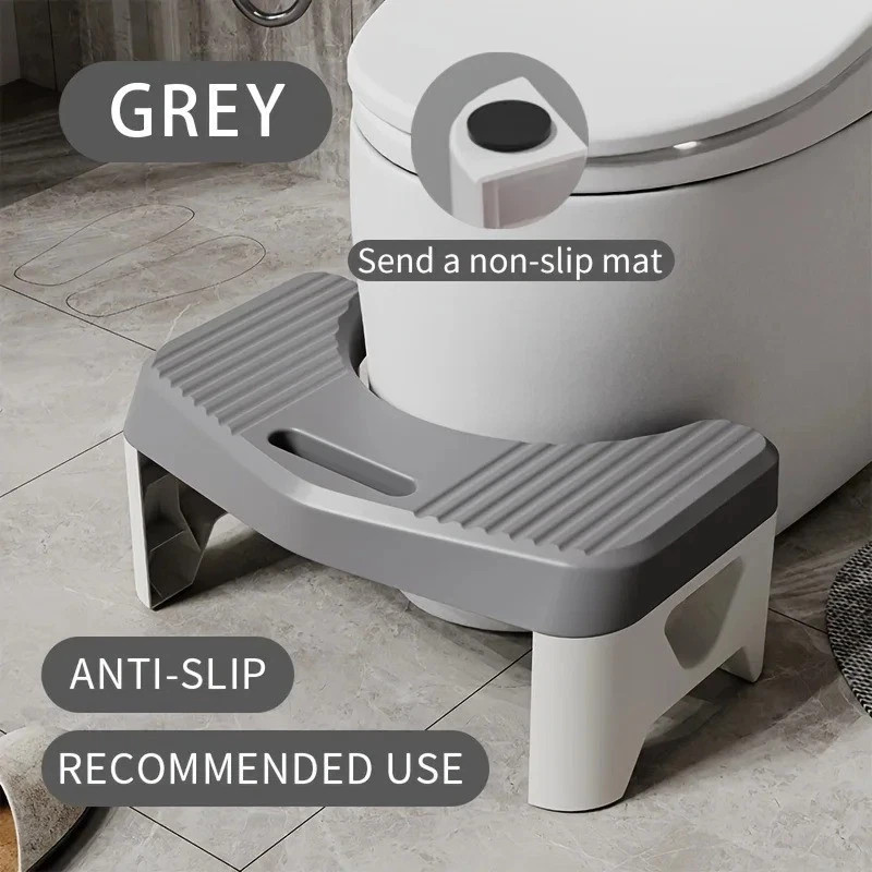 Non-slip Toilet Step Stool Squatty-Potty Bathroom Squat Chairs Furniture