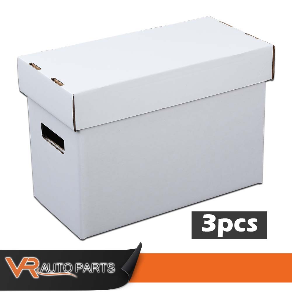3PCS Short Comic Book Storage Boxes Holds 150 175 Stackable Archival Cardboard