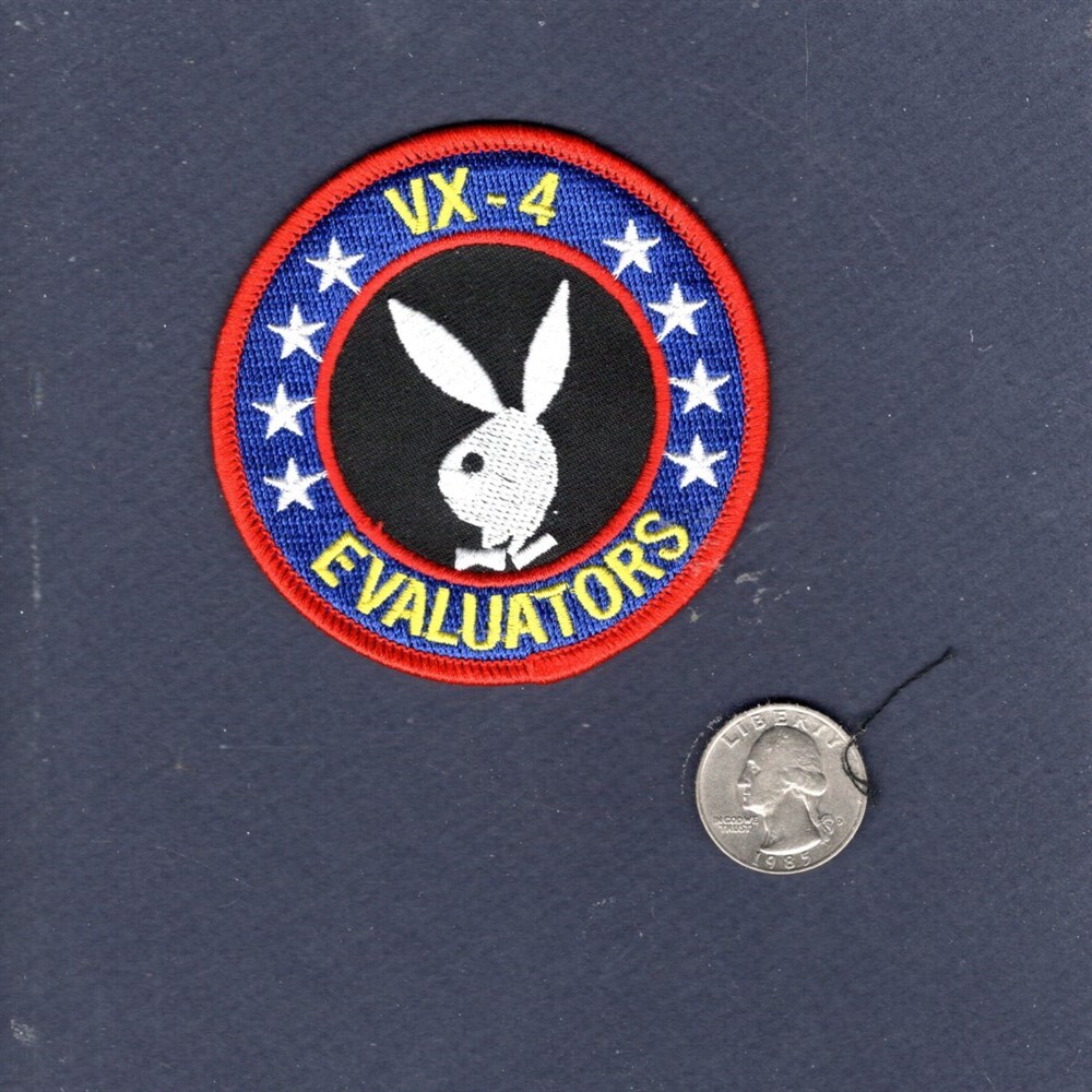 VX-4 EVALUATORS Bunny F-14 Tomcat F-4 Phantom US Navy Test Squadron Patch