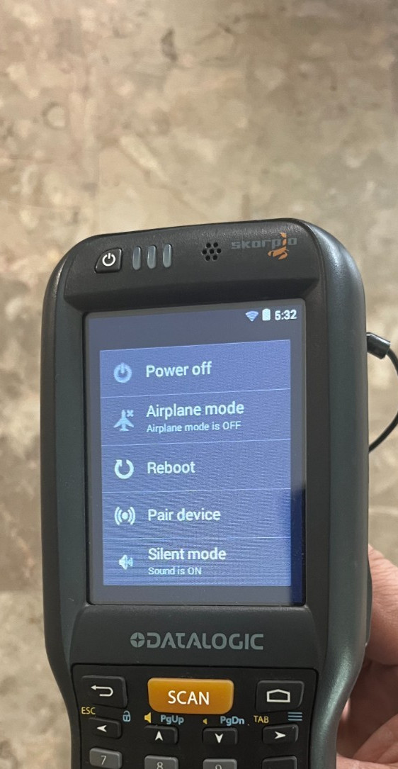 Datalogic Skorpio X4 3862E-SX4W Barcode Scanner Mobile Computer