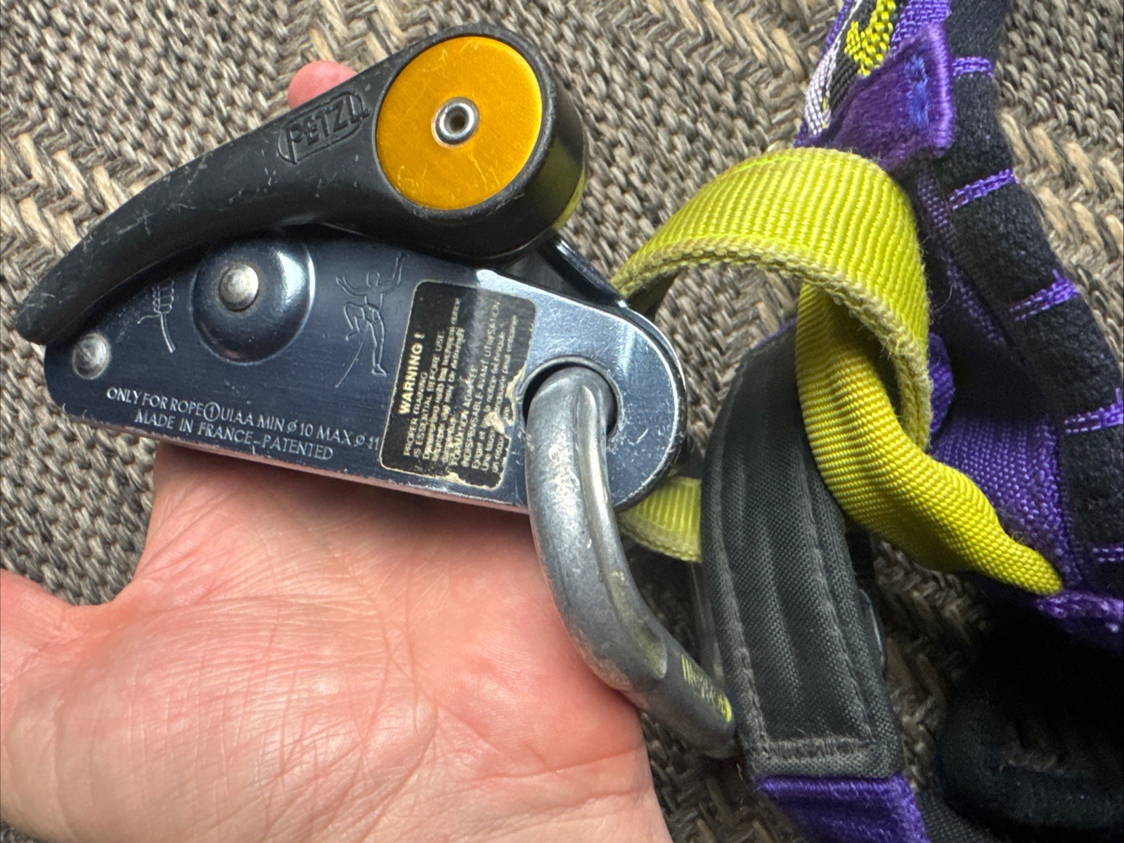 Petzl Jump Harness C20 Large Crolles Climbing W/ Grigi 2 And Wales Caribine