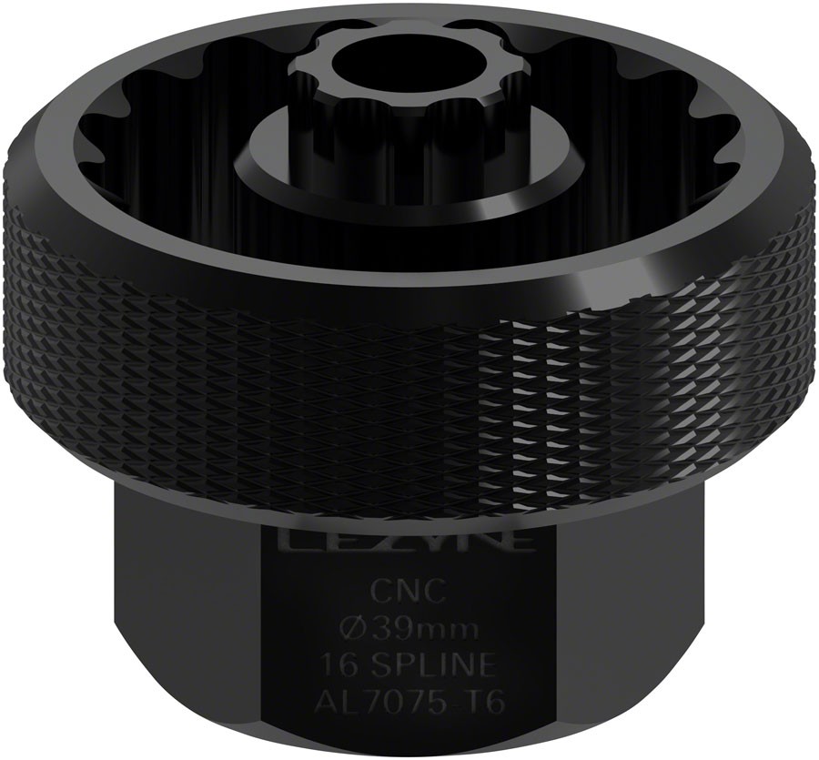 Lezyne CNC Alloy BB Tool 39mm 16 Spline-Durable Forged Steel, High-Performance