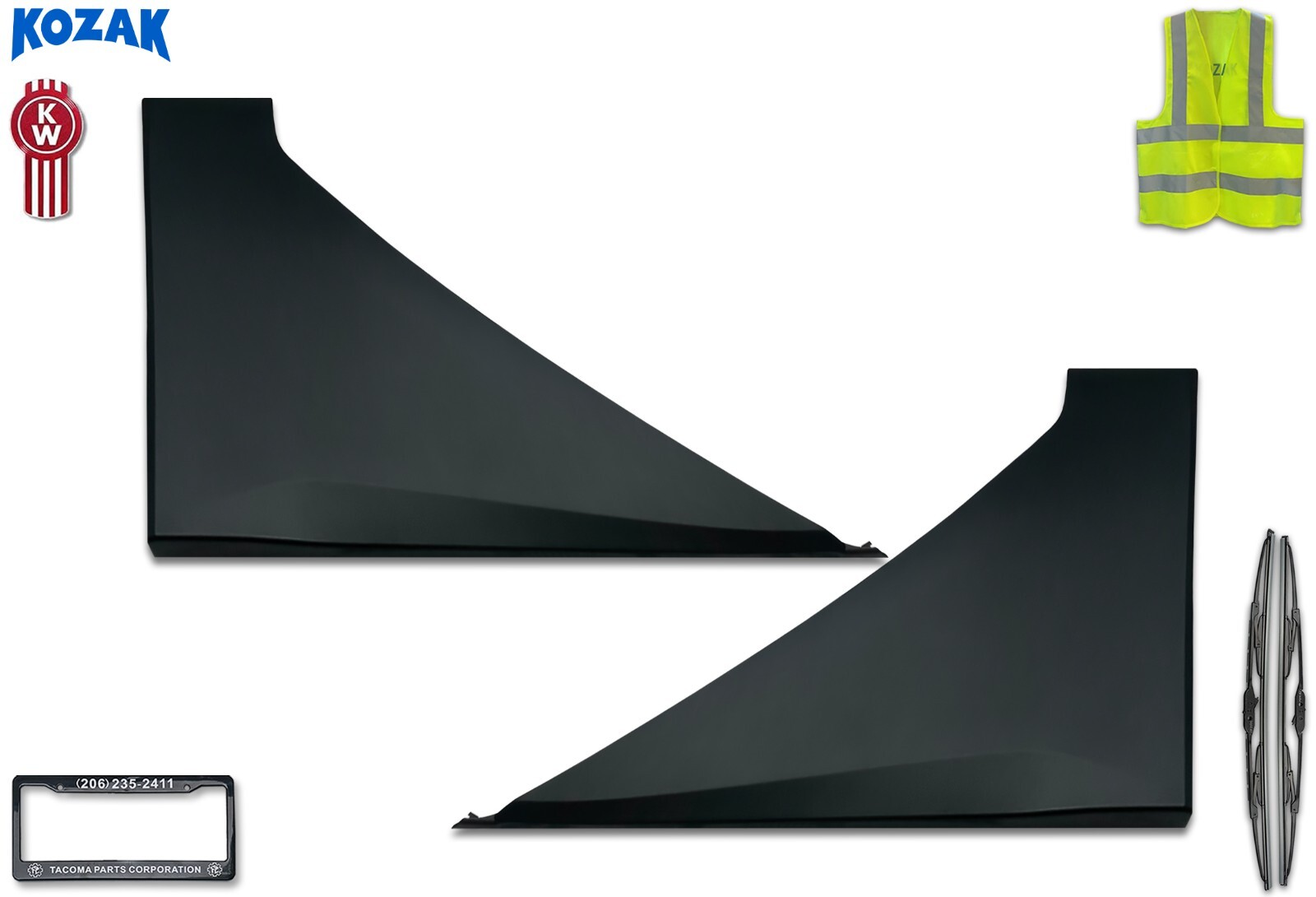 Side Fairing Panels - Partial Skin Set for Kenworth T680 Next Gen 2022+