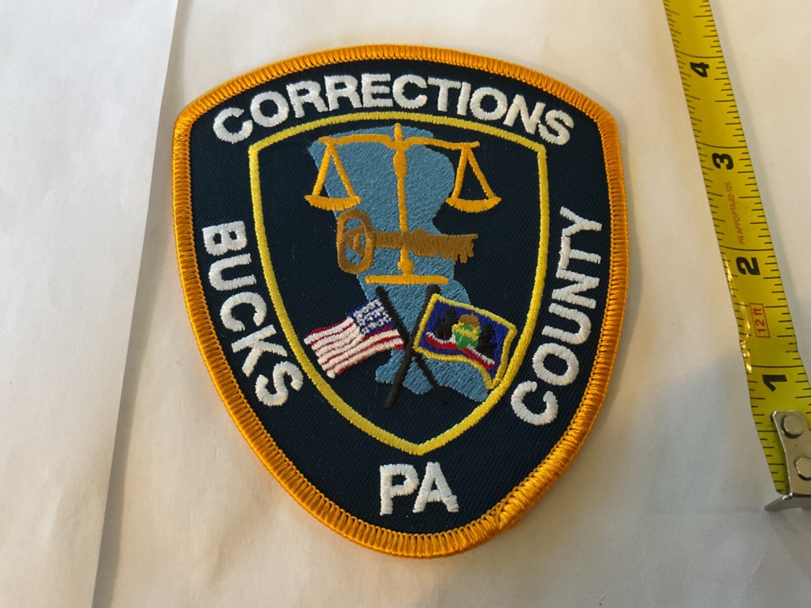 Bucks County PA. Corrections Embroidered Collectable Patch new and full size
