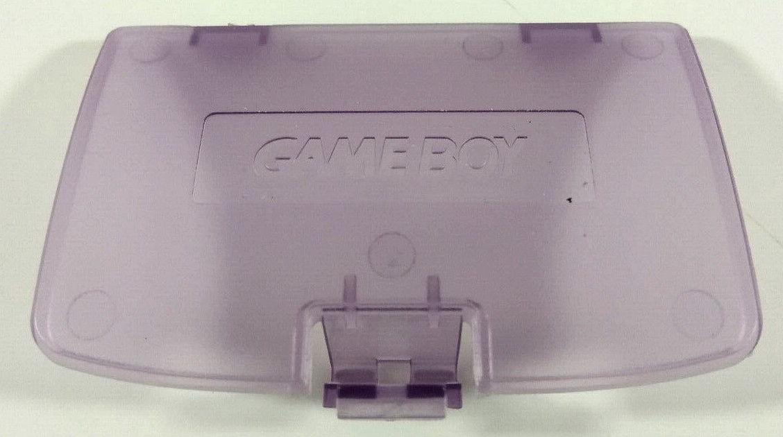 Purple Transparent Battery Cover for Game Boy Color New