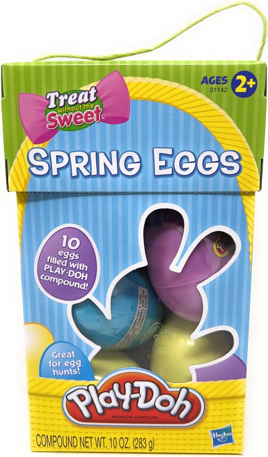 PLAY-DOH SPRING EASTER EGGS, 10 EGGS WITH SURPRISE COLORS INSIDE NIB