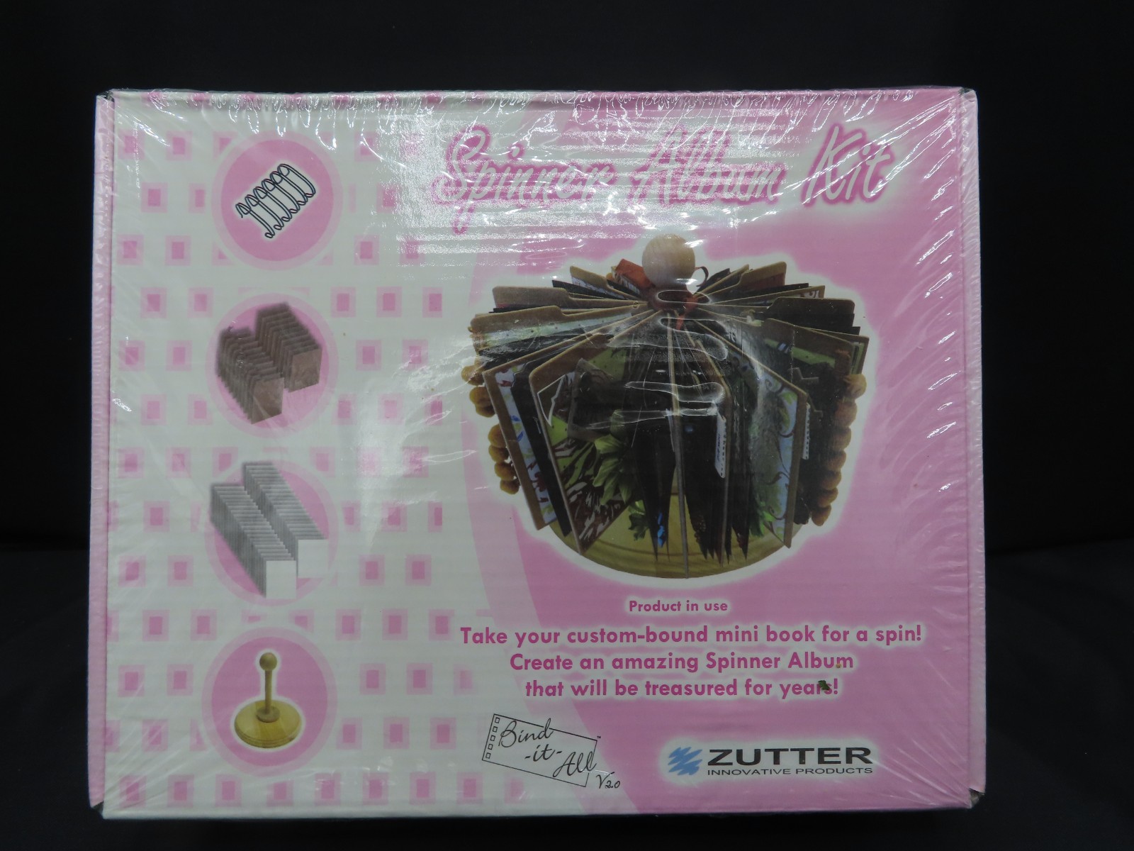 Zutter Bind it All V2.0 Machine and Spinner Album Kit. Various Supplies.