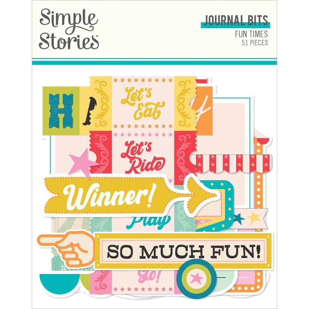 SS Journal Bits DieCuts Fun Times Carnival Fair Say Cheese Winner Let's Ride Eat