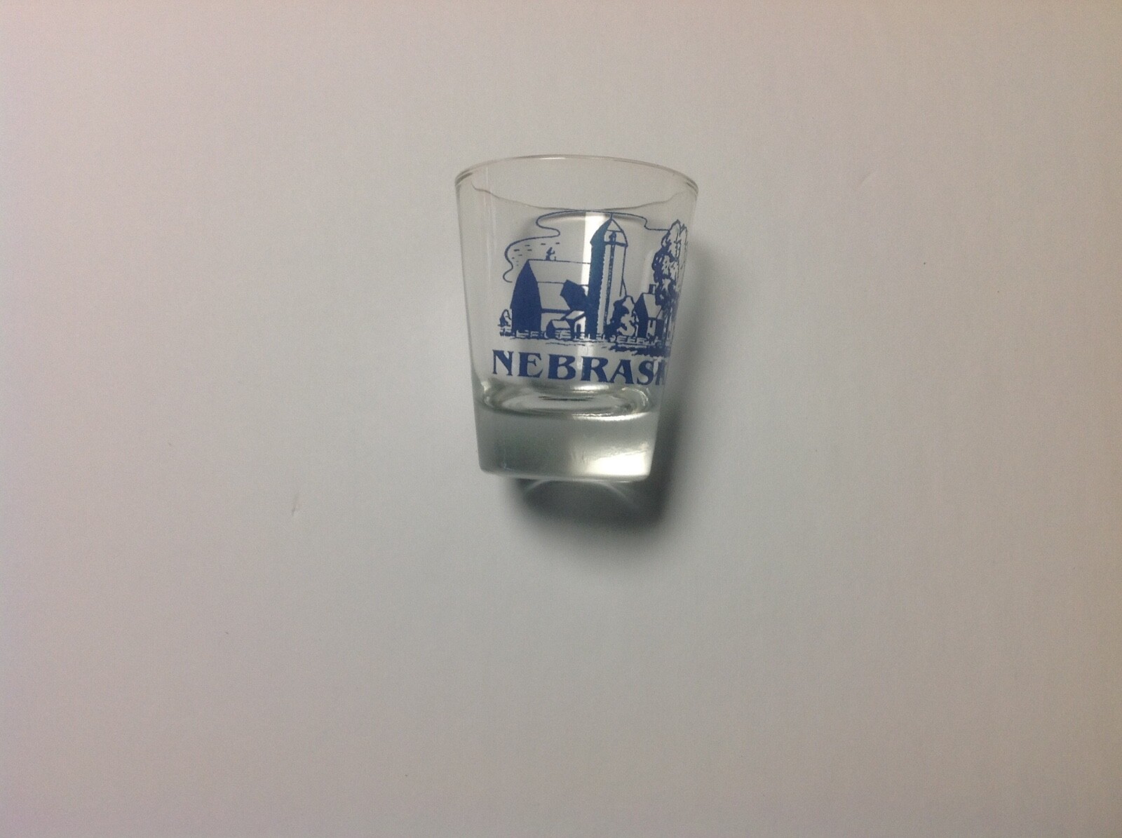 Nebraska Shot Glass Farm Scene