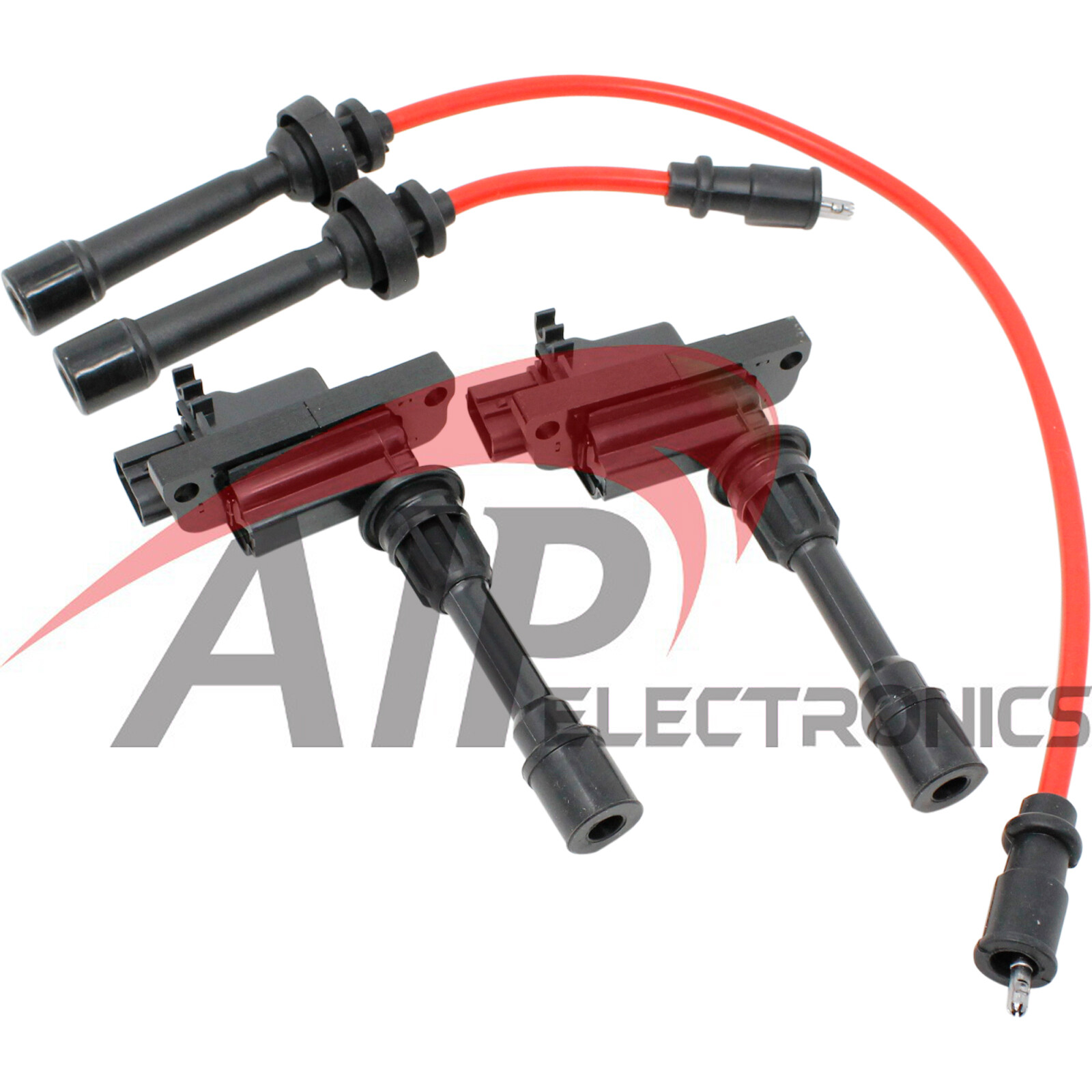 Power Pack Coil & Low Ohm Wires For 01-05 Mazda MX-5 Miata Protege 1.8L 2.0L I4