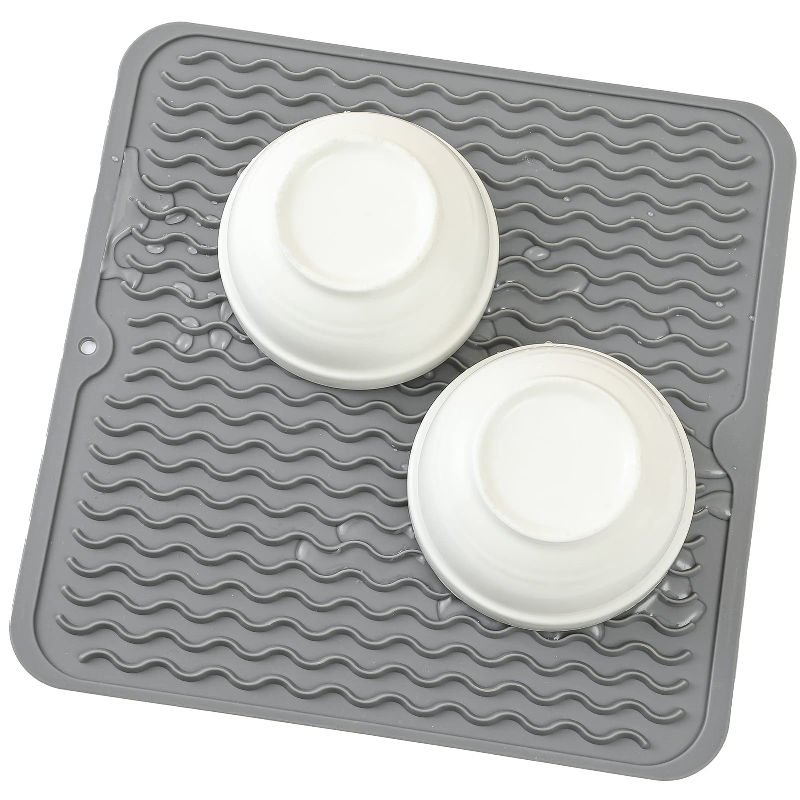 Silicone Dish Drying Mat for Multiple UsageEasy cleanEco-friendlyHeat-resista...