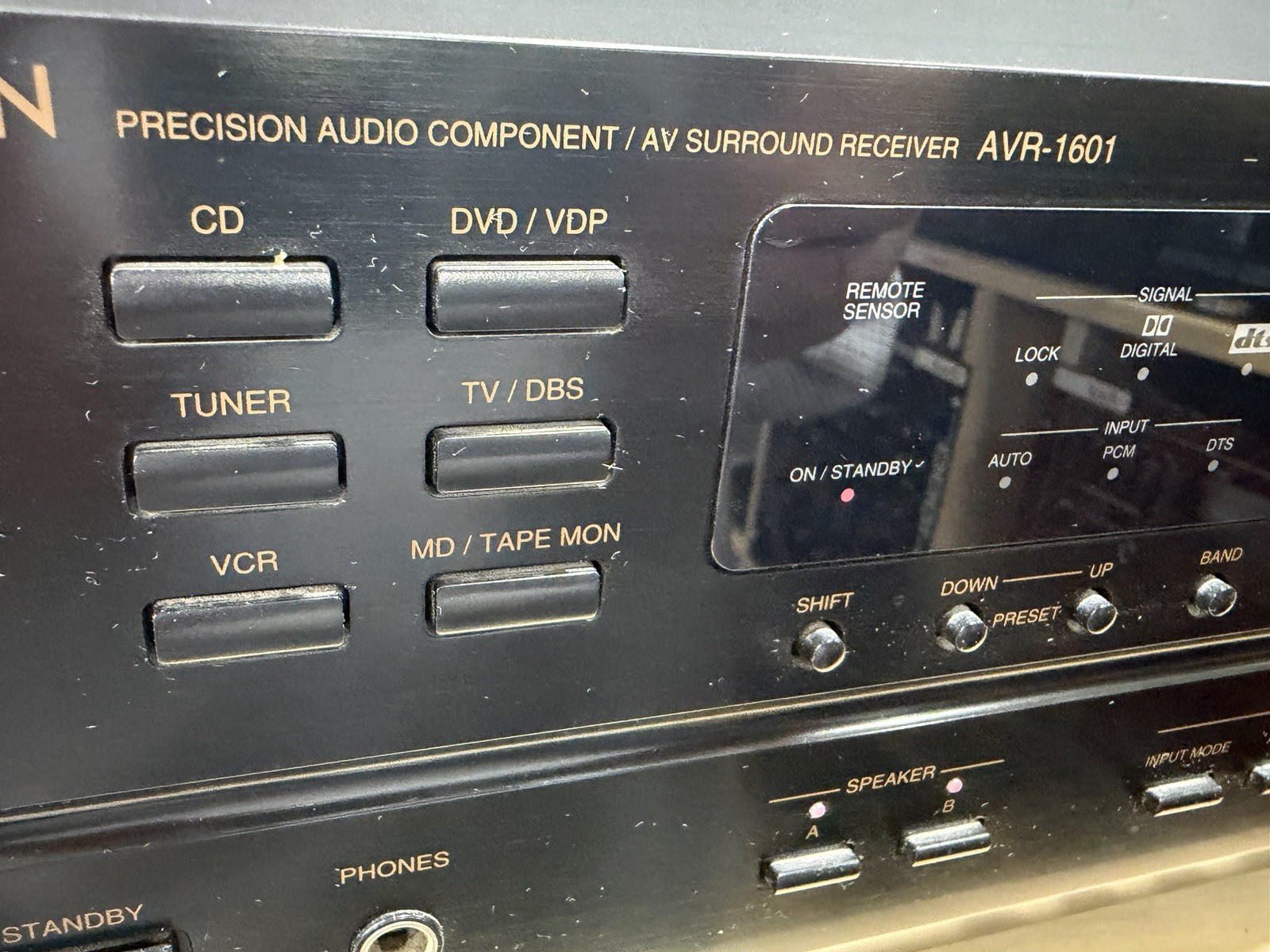 Denon AVR-1601 Precision Surround Sound Receiver With Remote Control Bundle