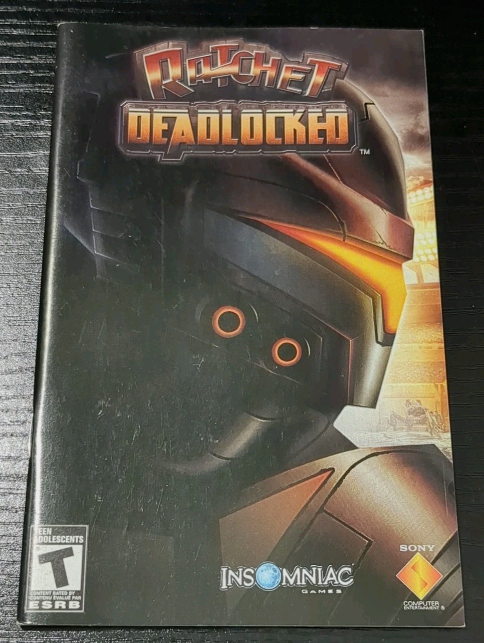 RATCHET CLANK DEADLOCK PLAYSTATION 2 PS2 Original Instruction Booklet MANUAL LN