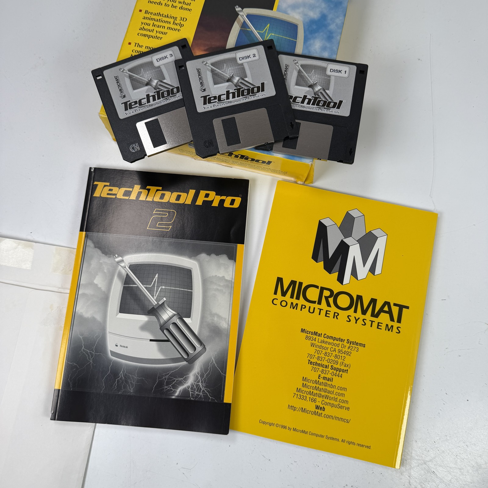 Micromat TechTool Pro 2 Mac OS System 7+ Diagnostics Utility Software Floppy