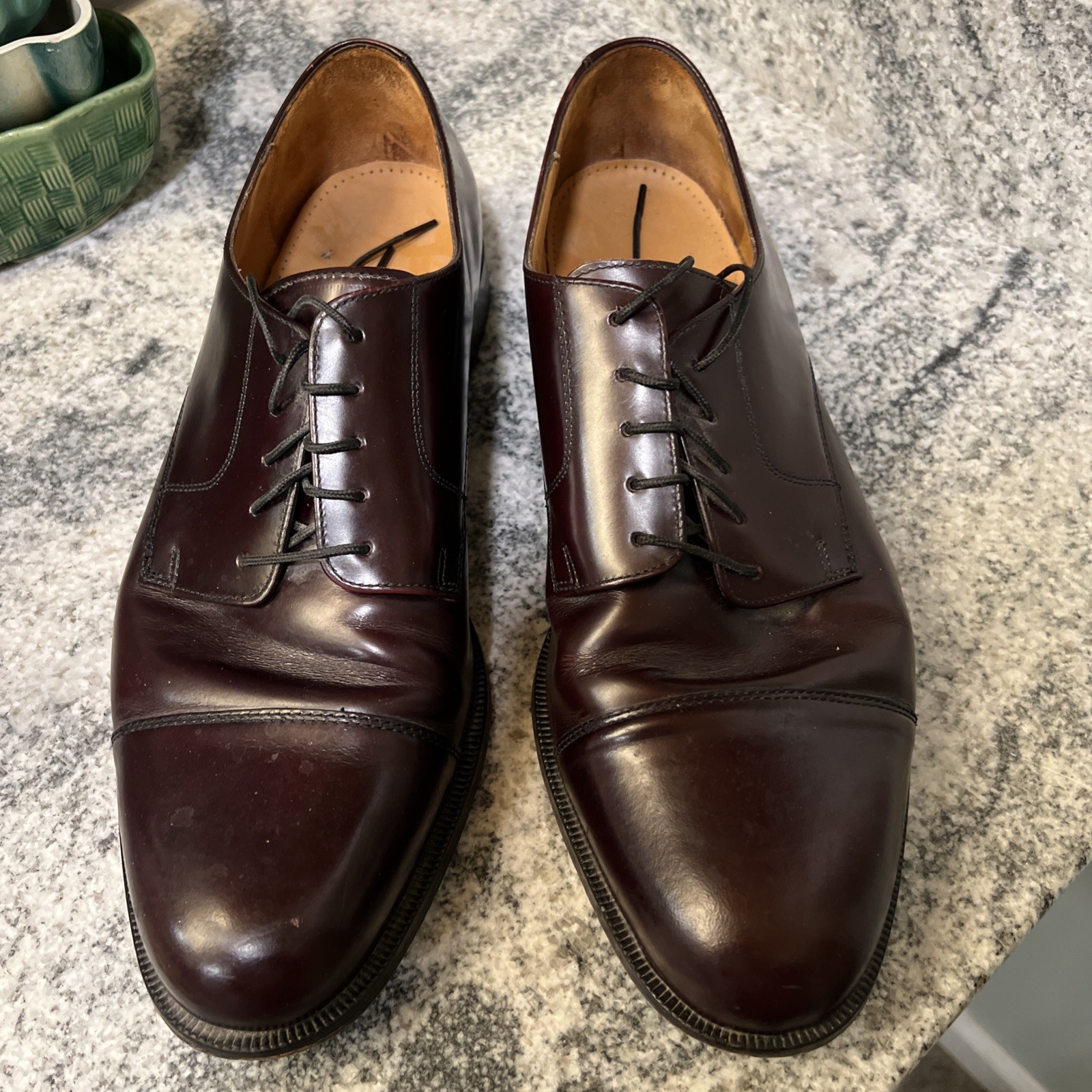 Cole Haan City Mens Size 13 Leather Sole Mahogany Dress Shoes 08331 - India