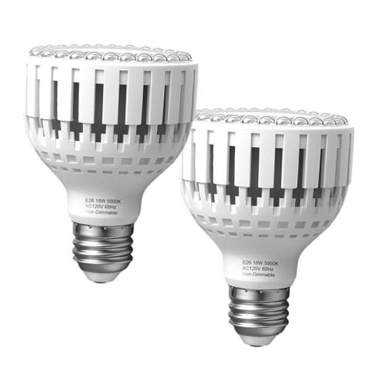 Grow Bulb for Plants Indoor Growing,LED 18W (150Watts Equiv) 5000K White 2