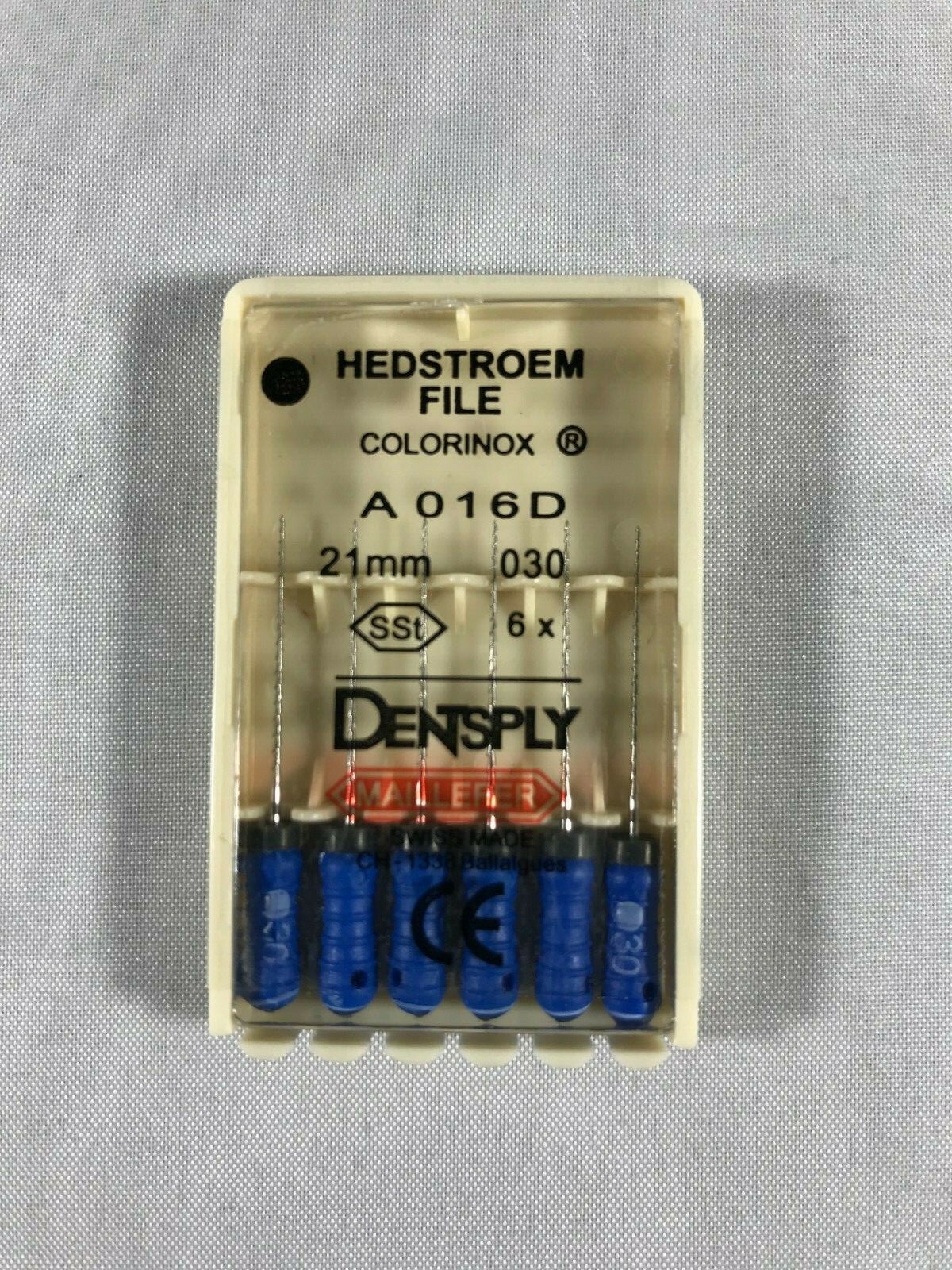 Dentsply Maillefer H-file Endodontic stainless steel 21mm All sizes 30 files/pk