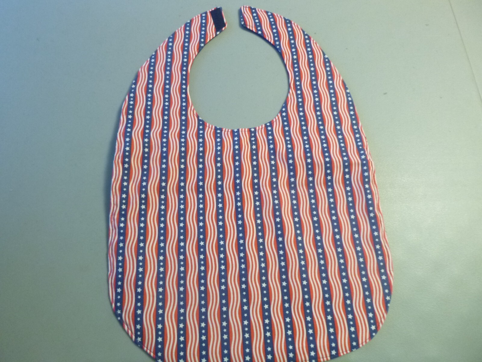 Adult Bib/Clothing Protector double thickness with Quilted Diamond Backing