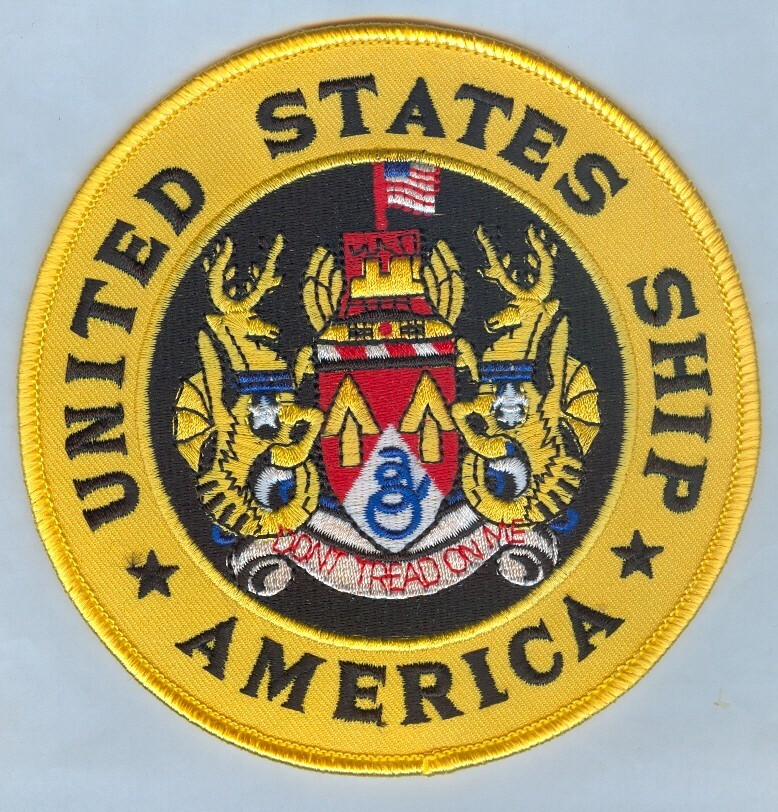 USS  AMERICA SHIP / COMMERMATIVE PATCH ....  MINT & NICE! ...... X