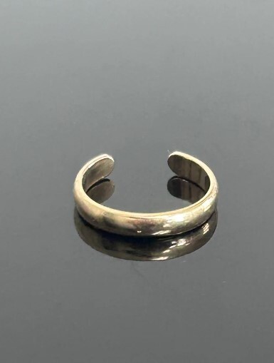 Solid Metal Women's Valentine's Gift 925 Silver Adjustable Band Foot Toe Ring