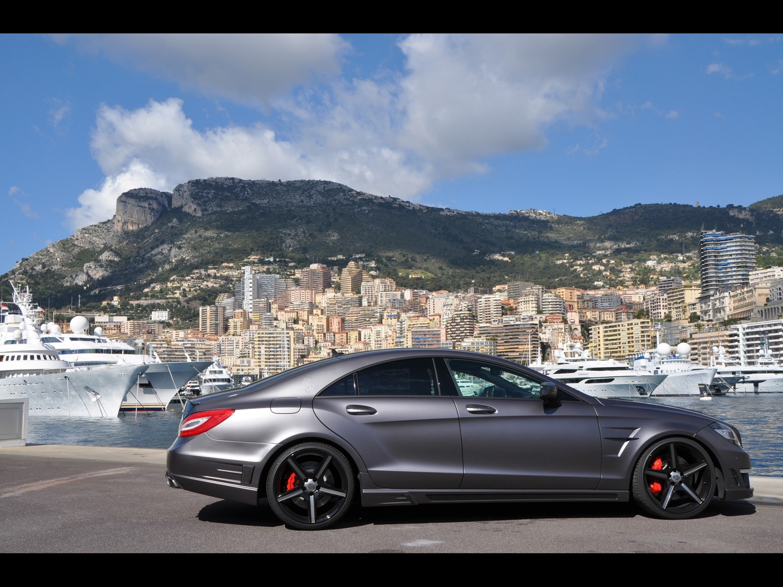 Cars german static mercedes benz cls63 amg mercedes Desk Mat Stitched