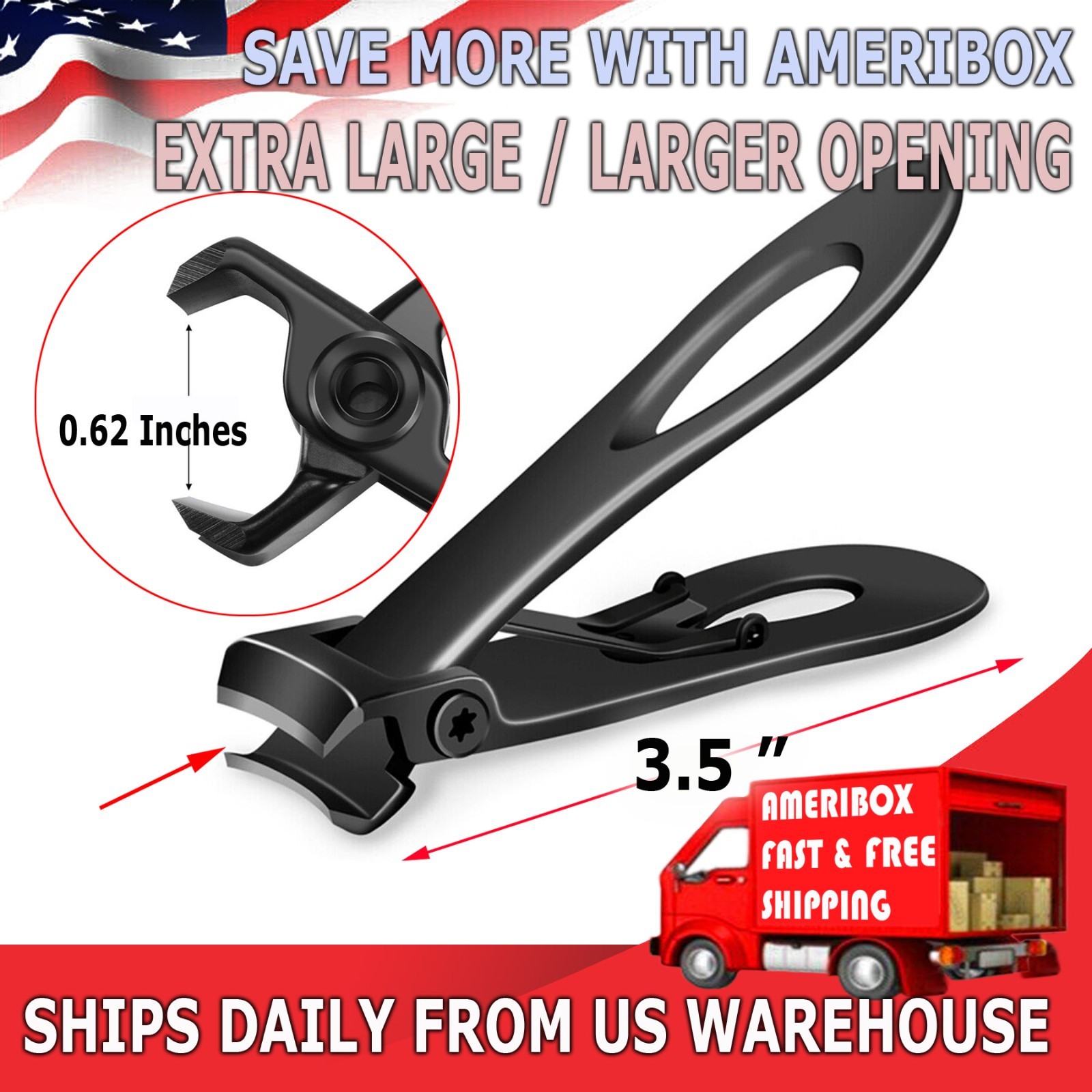 Stainless Professional Extra Large Toe Nail Clippers For Thick Nails Heavy Duty