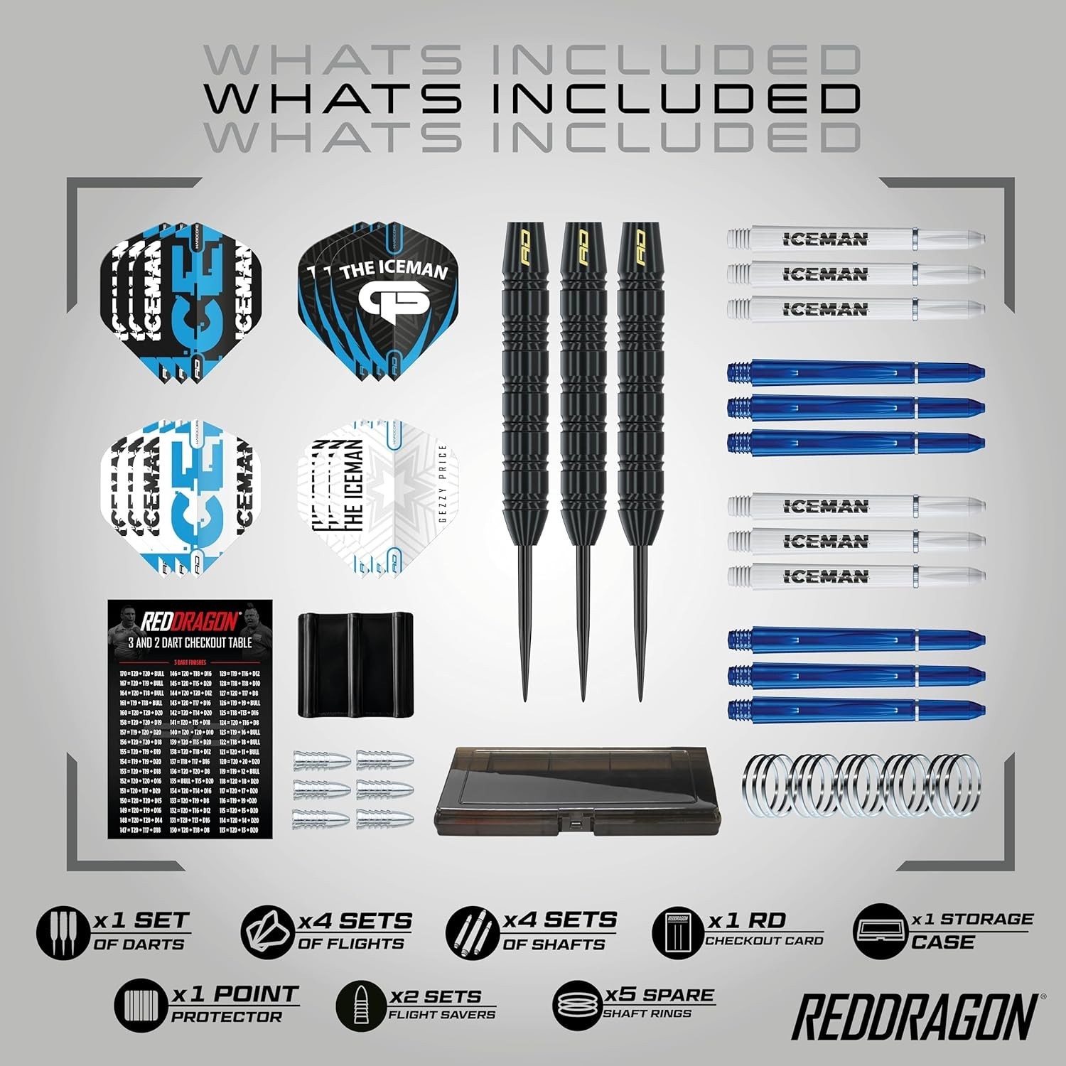 Dart Game Enhancer - 50-Piece Set with Iceman Design & Customization Options
