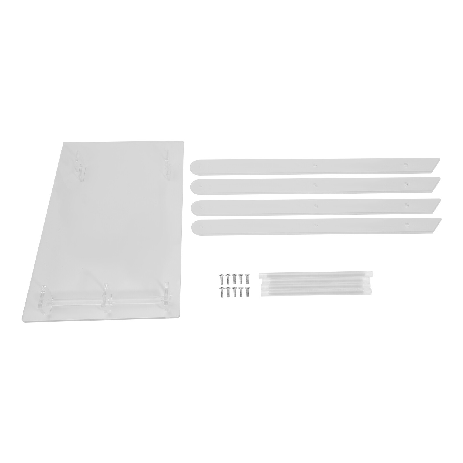 Foldable Acrylic Computer Table X-shaped Clear Computer Rack Stand Coffee Table