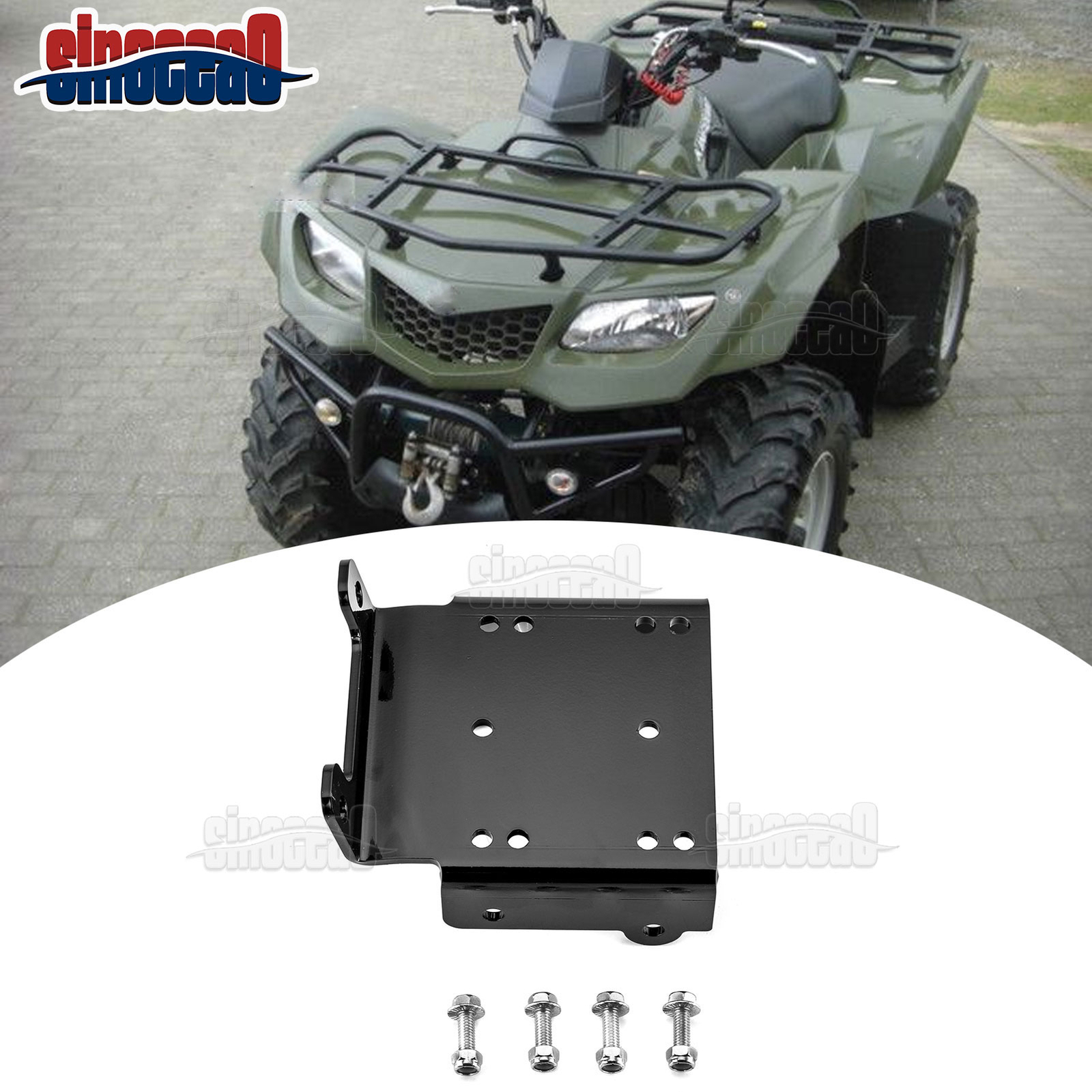 Heavy Duty Winch Mounting Plate For Suzuki King Quad 450/500/700/750 2005-2026
