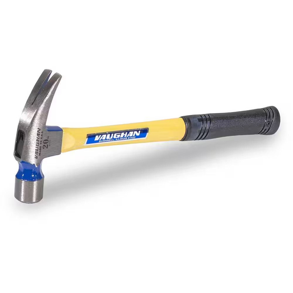 20 Oz. Milled Face Fiberglass Rip Hammer, 16 In. Fiberglass Handle