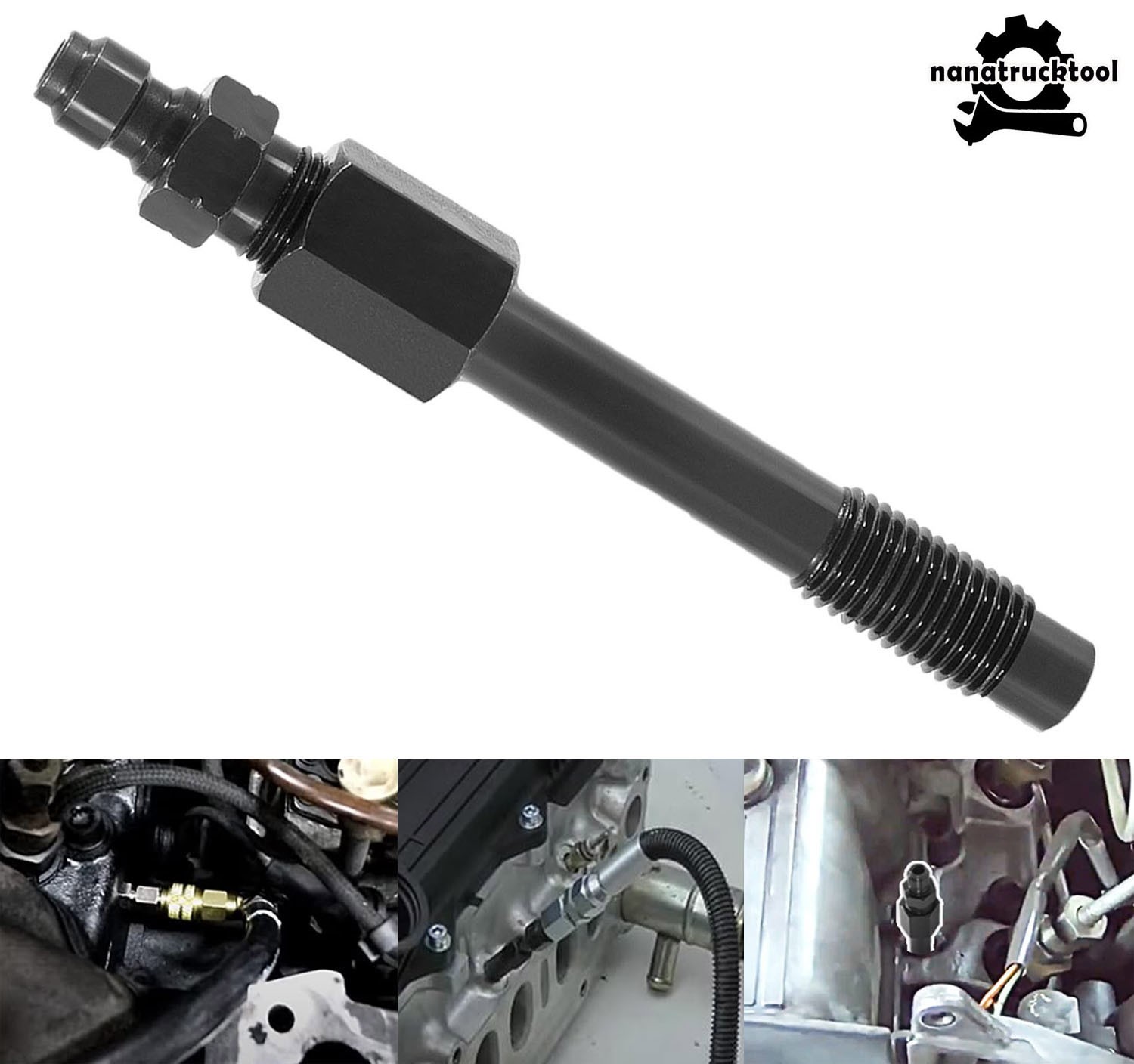 M10 x 1.25 mm Compression Test Adapt Adapter For Duramax 6.6L Turbo Diesel 2005+