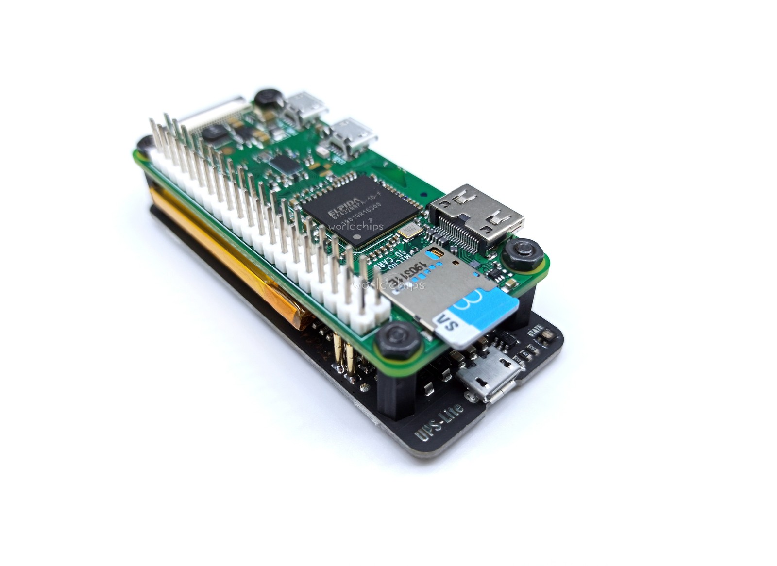 For Raspberry Pi Zero UPS-Lite Power Board With 1000mAh Polymer Lithium Battery