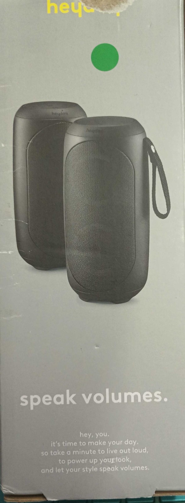 heyday Portable Bluetooth Speaker - Black