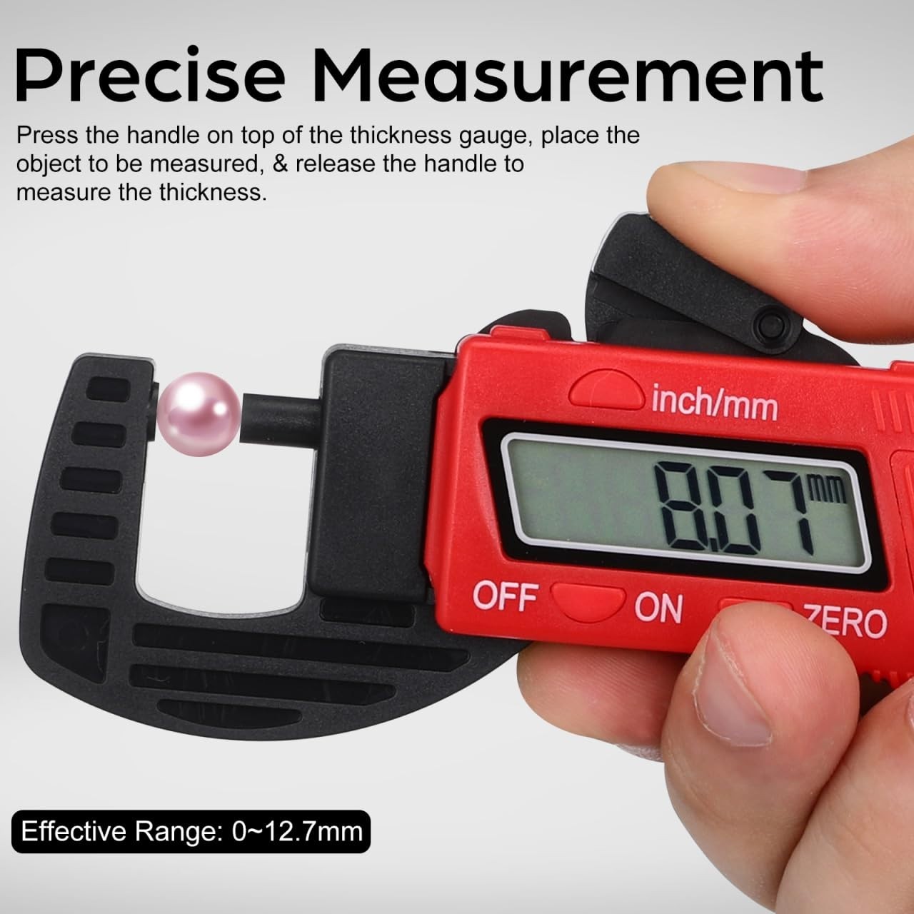 2pcs Thickness Gauge Caliper Micrometer Thickness Micrometer Measurement Tool...
