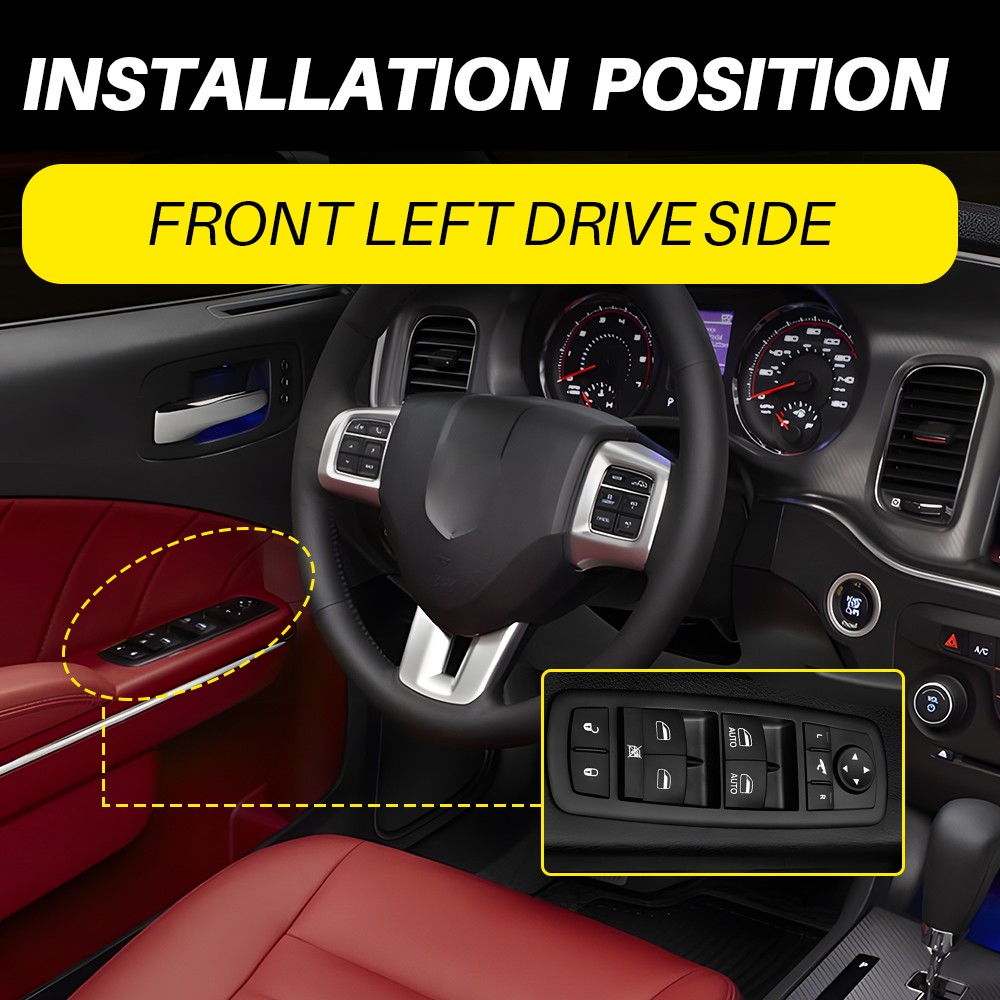 For 2016-2022 Ram 1500 2500 Driver Side Master Power Window Control Switch