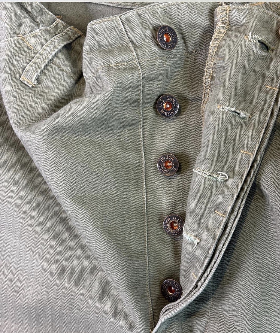 WW2 USMC Replica HBT Combat Pants Size 36 Trousers Marine Corps Reproduction ATF