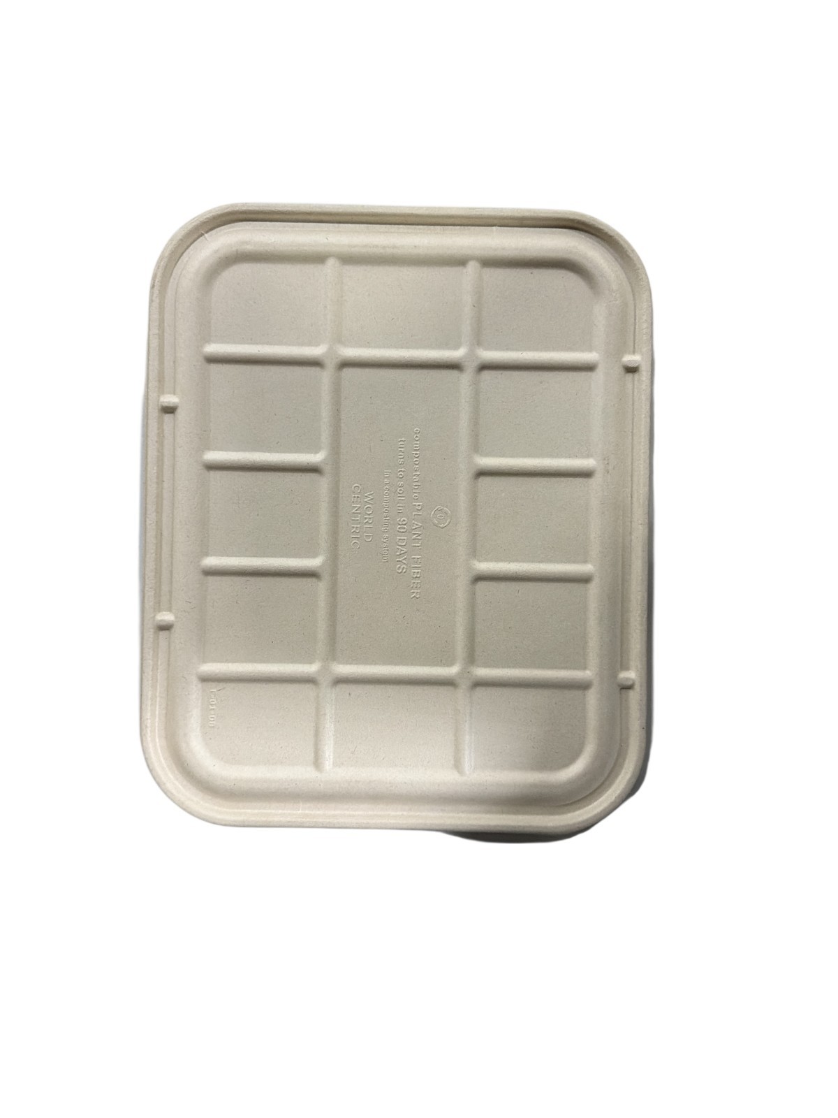 WORLD CENTRIC CAL-SC-104 COMPOSTABLE CATERING PAN LID 104-120oz CASE/200