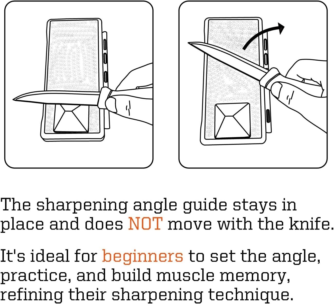 Compact and Lightweight Angle Sharpening Guides for Precision Blade Maintenance