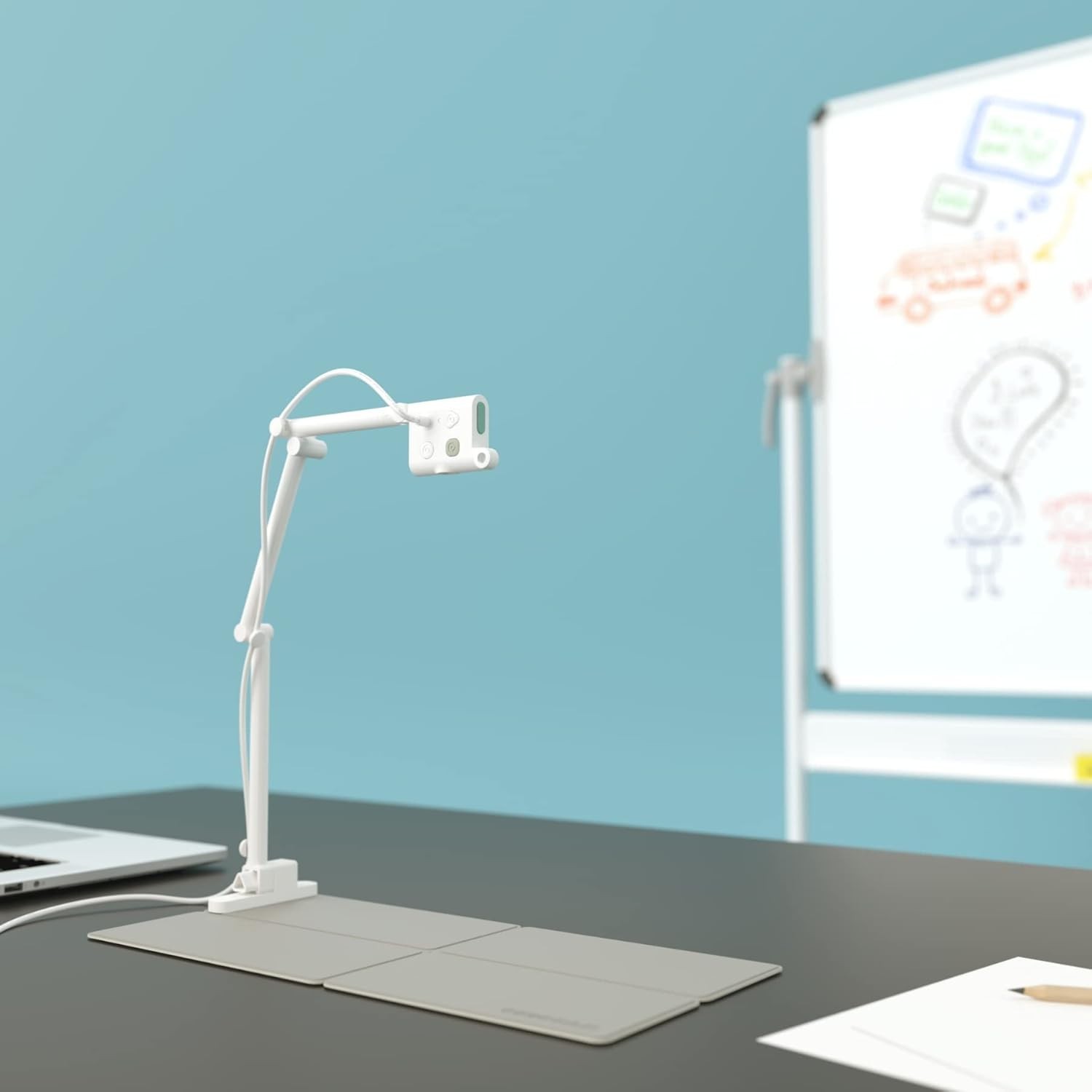 4K HD Document Camera Webcam 8MP with Visual Pointer for Teachers Compatible
